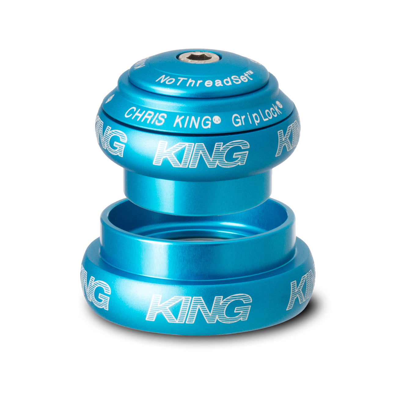 Chris King tapered nothreadset headset in matte turquoise