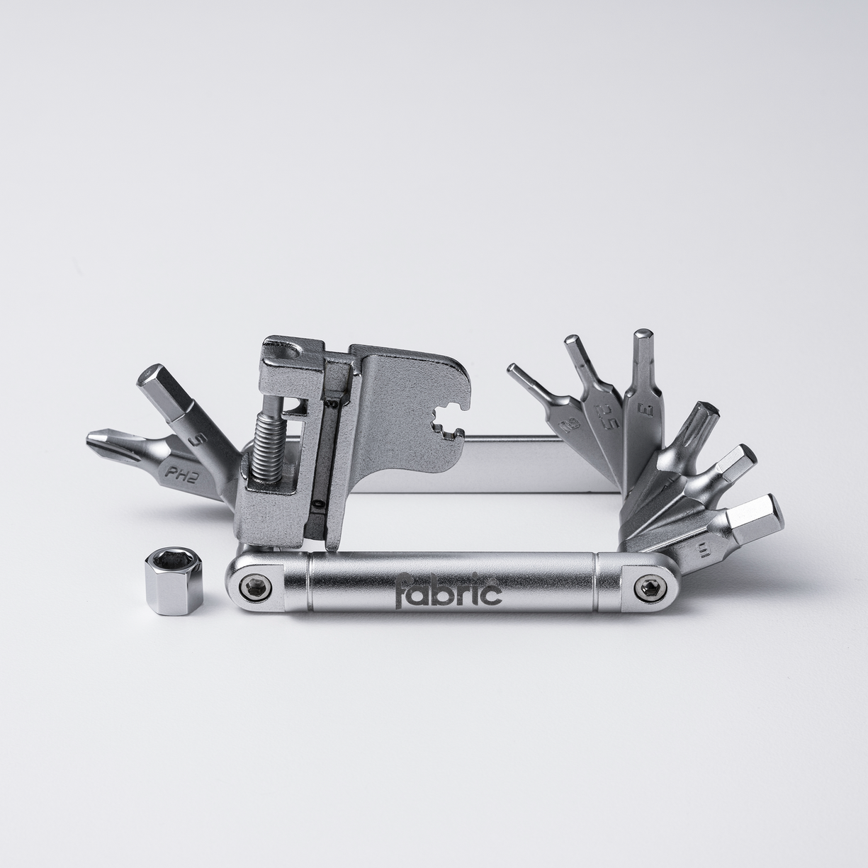 Fabric SixteenTool 16 Function Multi-Tool Opened Silver