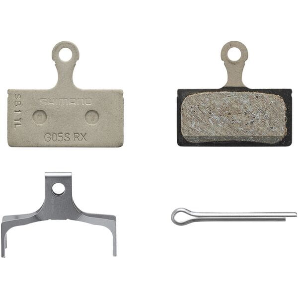 Shimano G05S Disc Brake Pads - Alloy Backed Without Cooling Fins - Resin