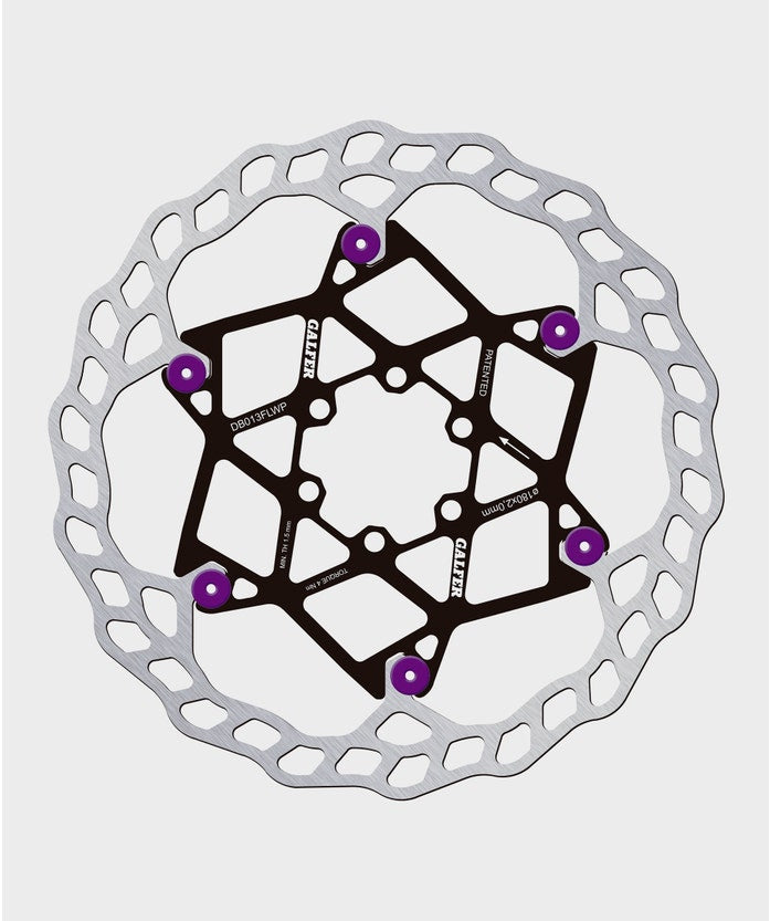 Galfer Wave Floating Disc Rotor 6 Bolt Purple
