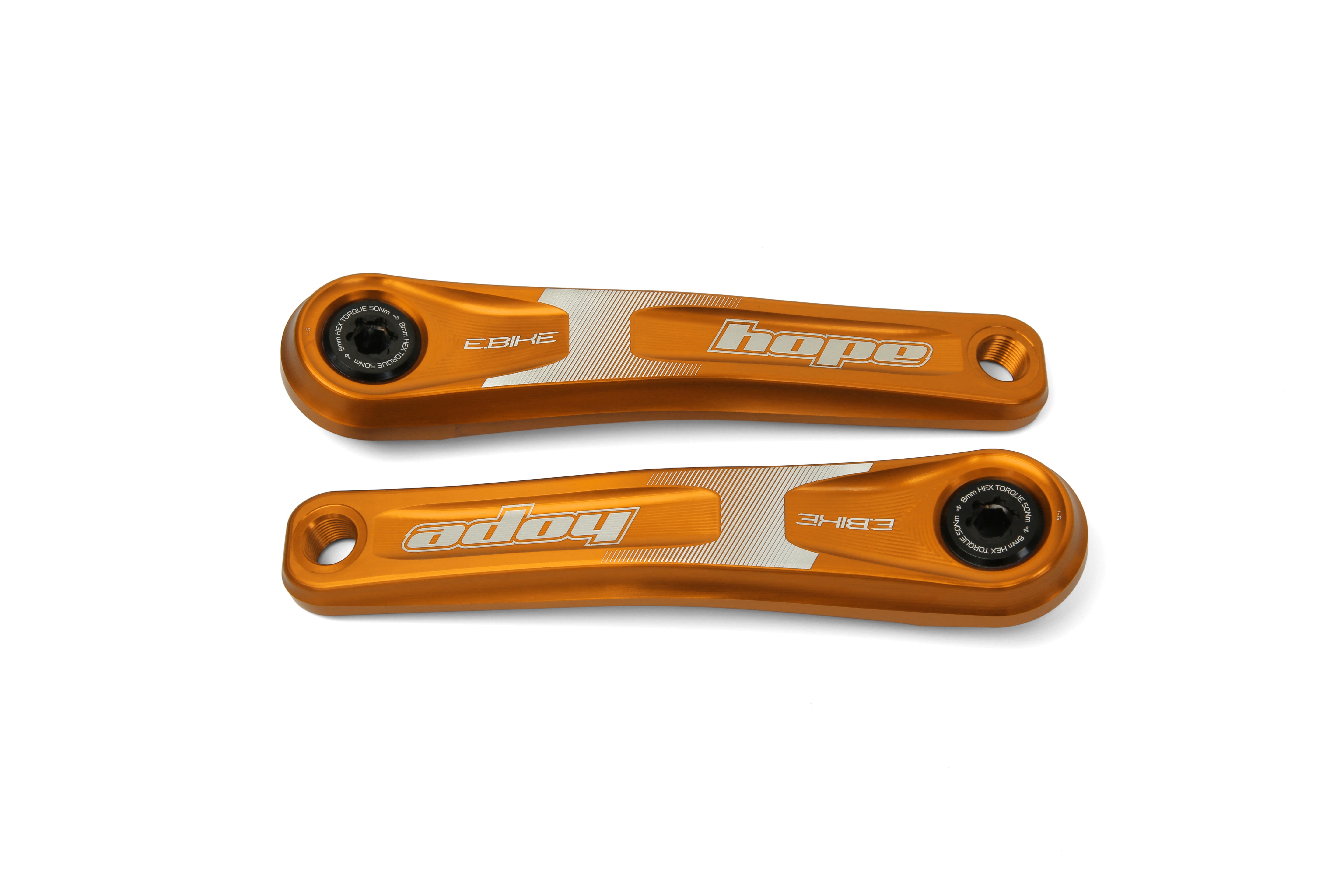 Hope E-Bike Crankset - Standard Offset Orange