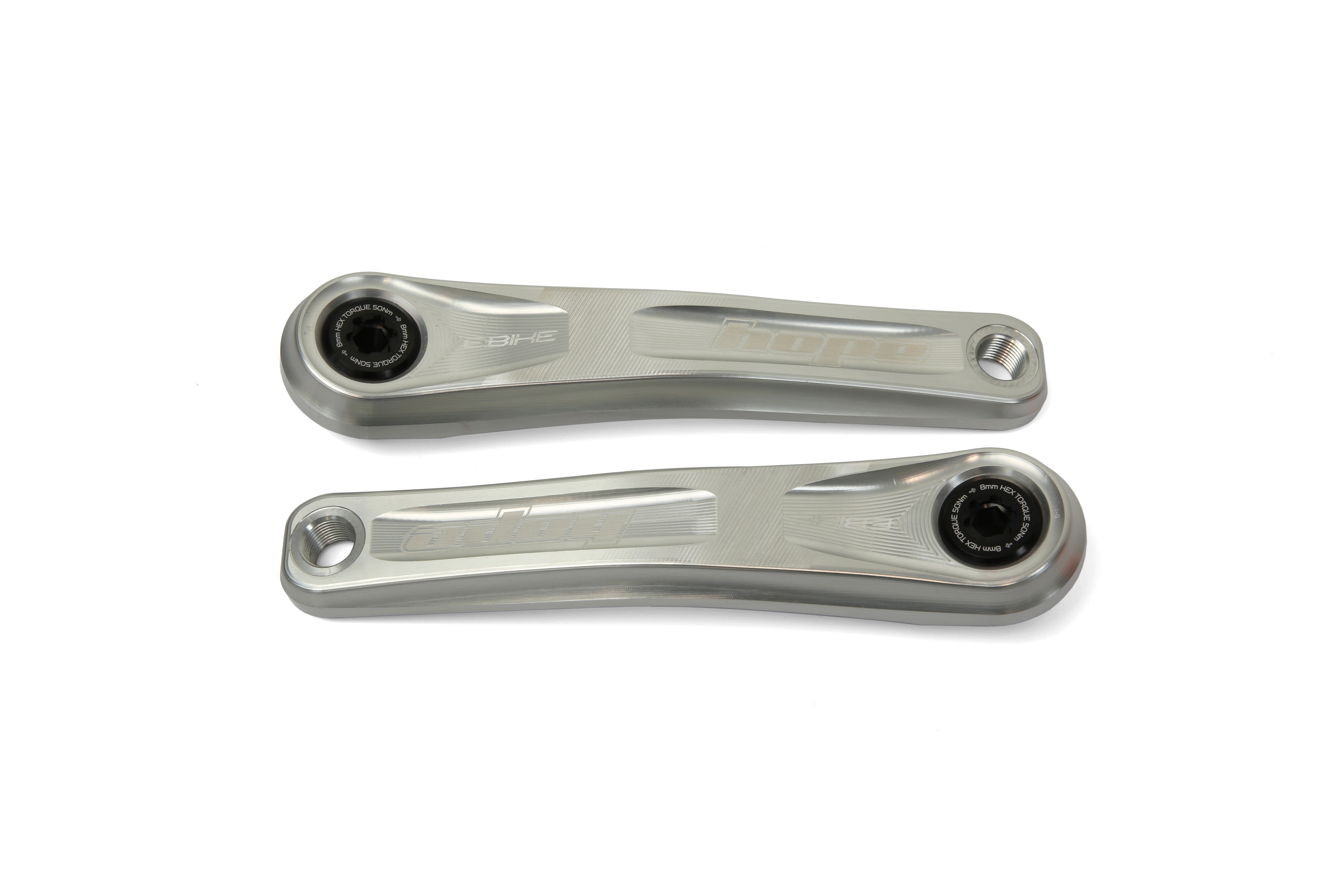 Hope E-Bike Crankset - Standard Offset Silver