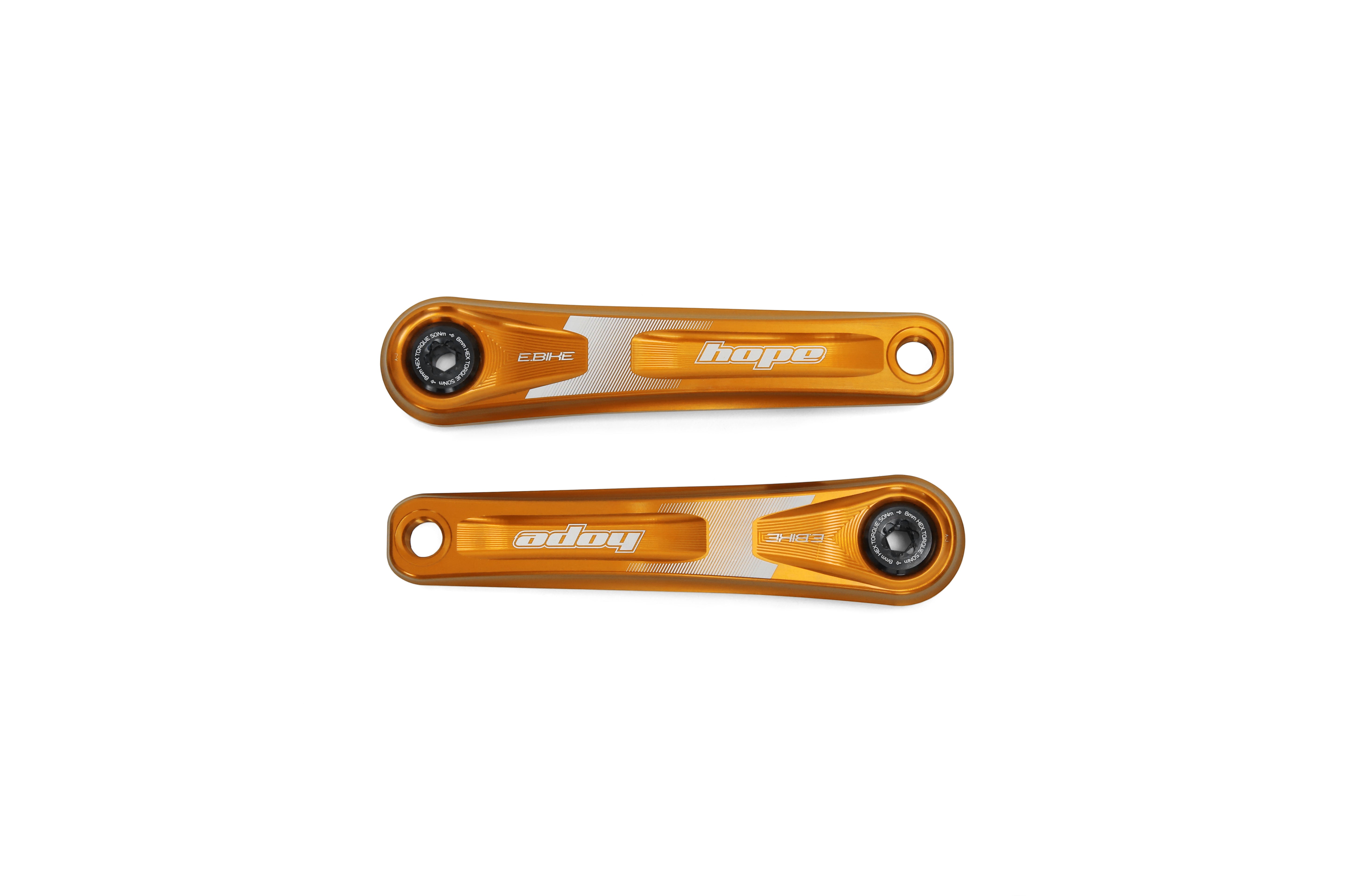 Hope E-Bike Crankset - Narrow Offset Orange