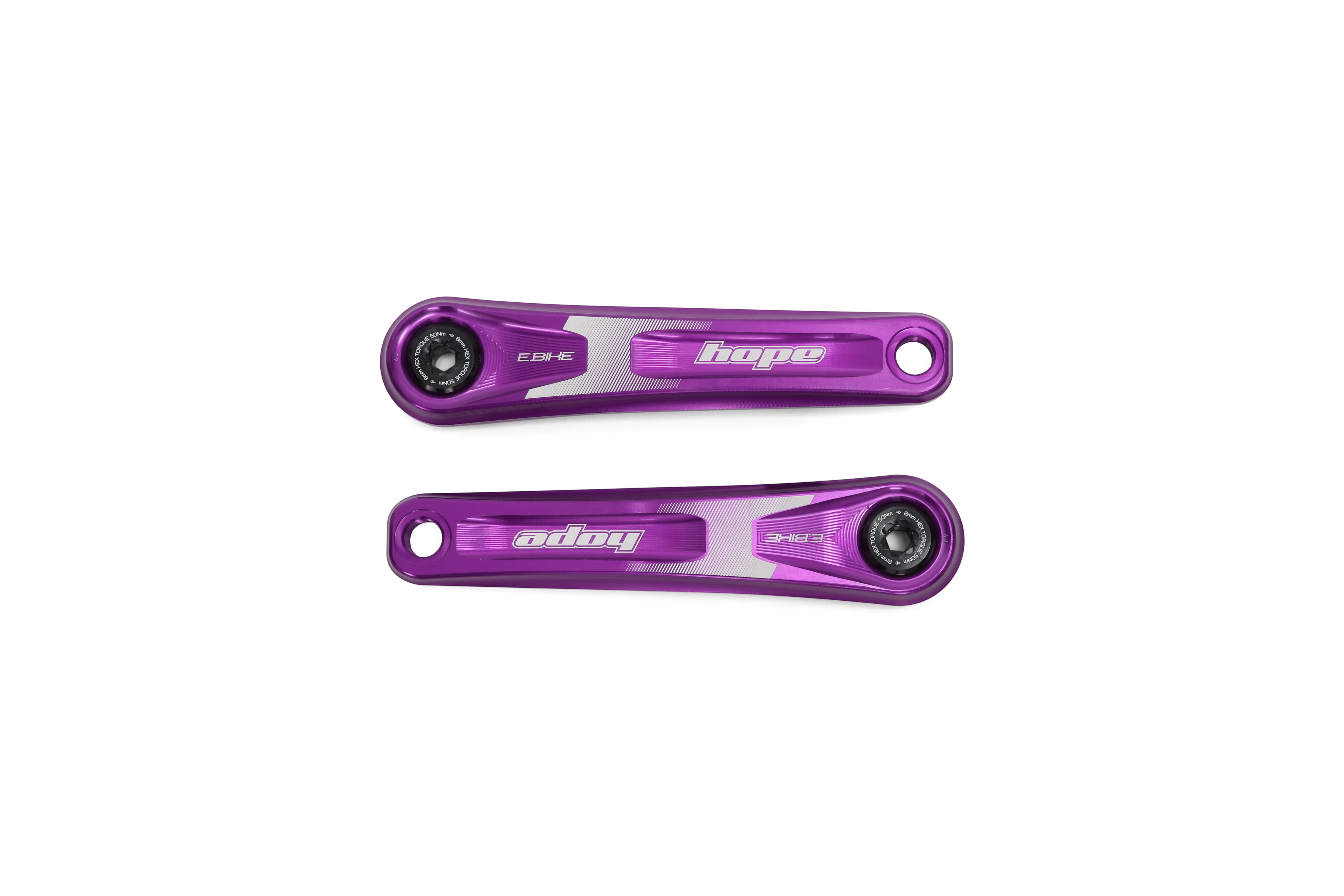 Hope E-Bike Crankset - Narrow Offset Purple
