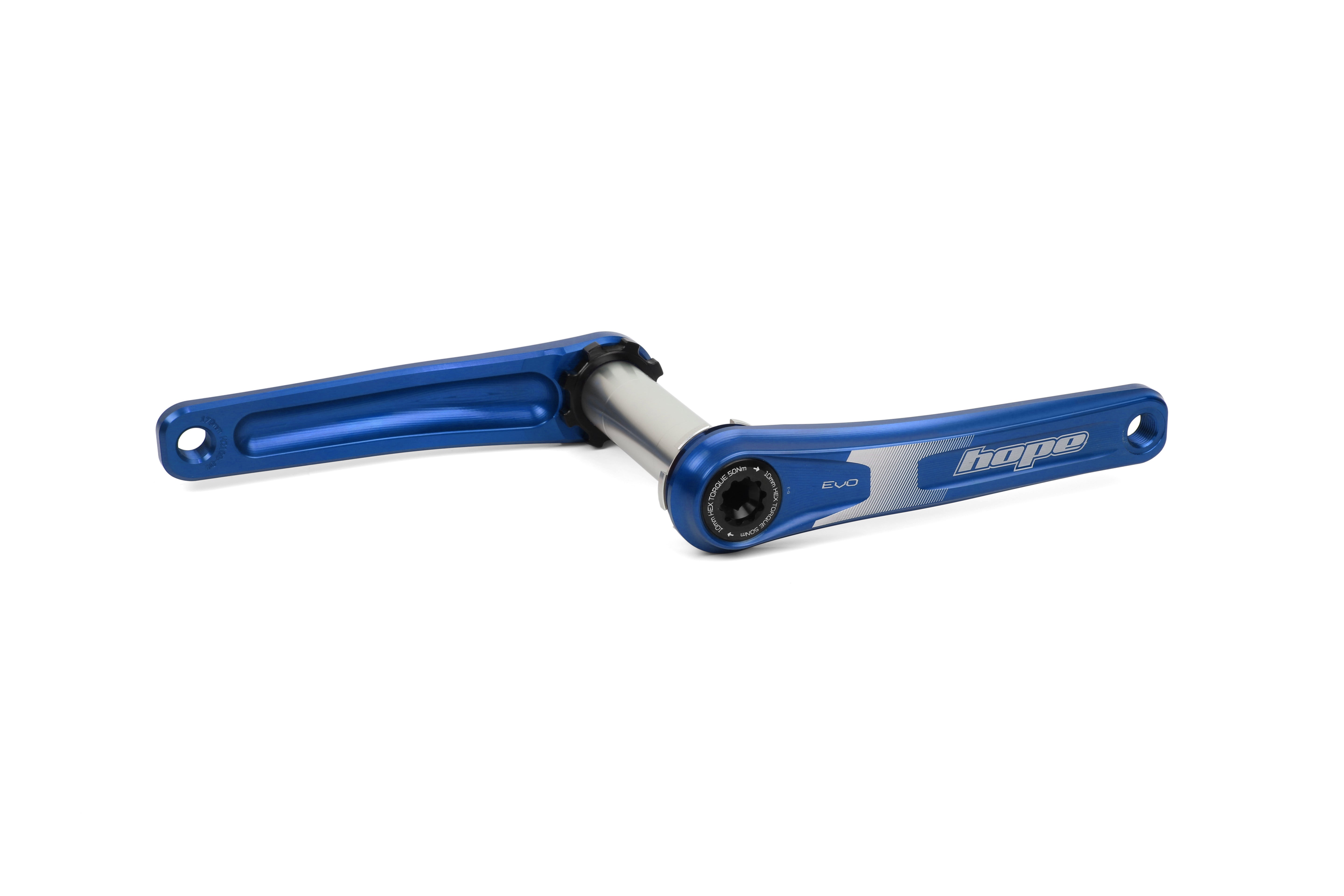 Hope Evo Crankset no spider blue