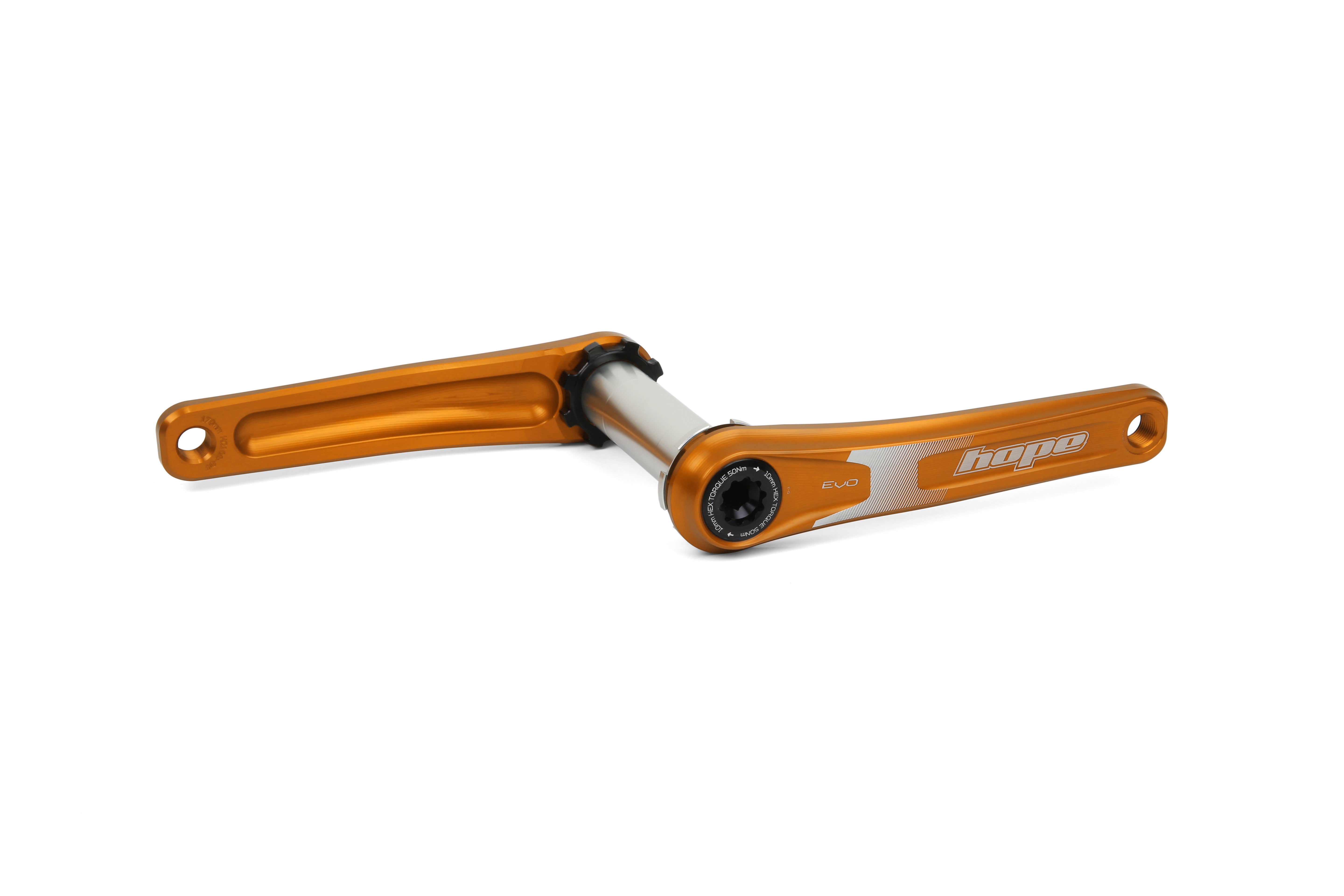 Hope Evo Crankset no spider Orange