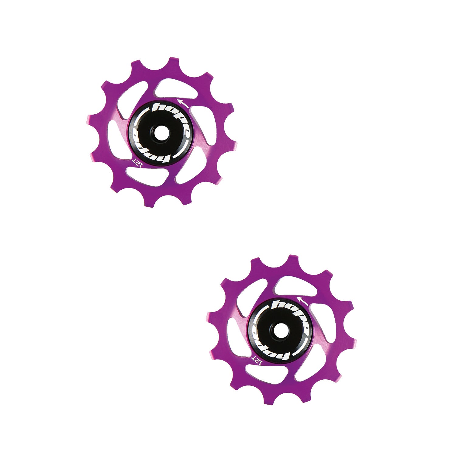 Hope 12 Tooth Jockey Wheels Purple