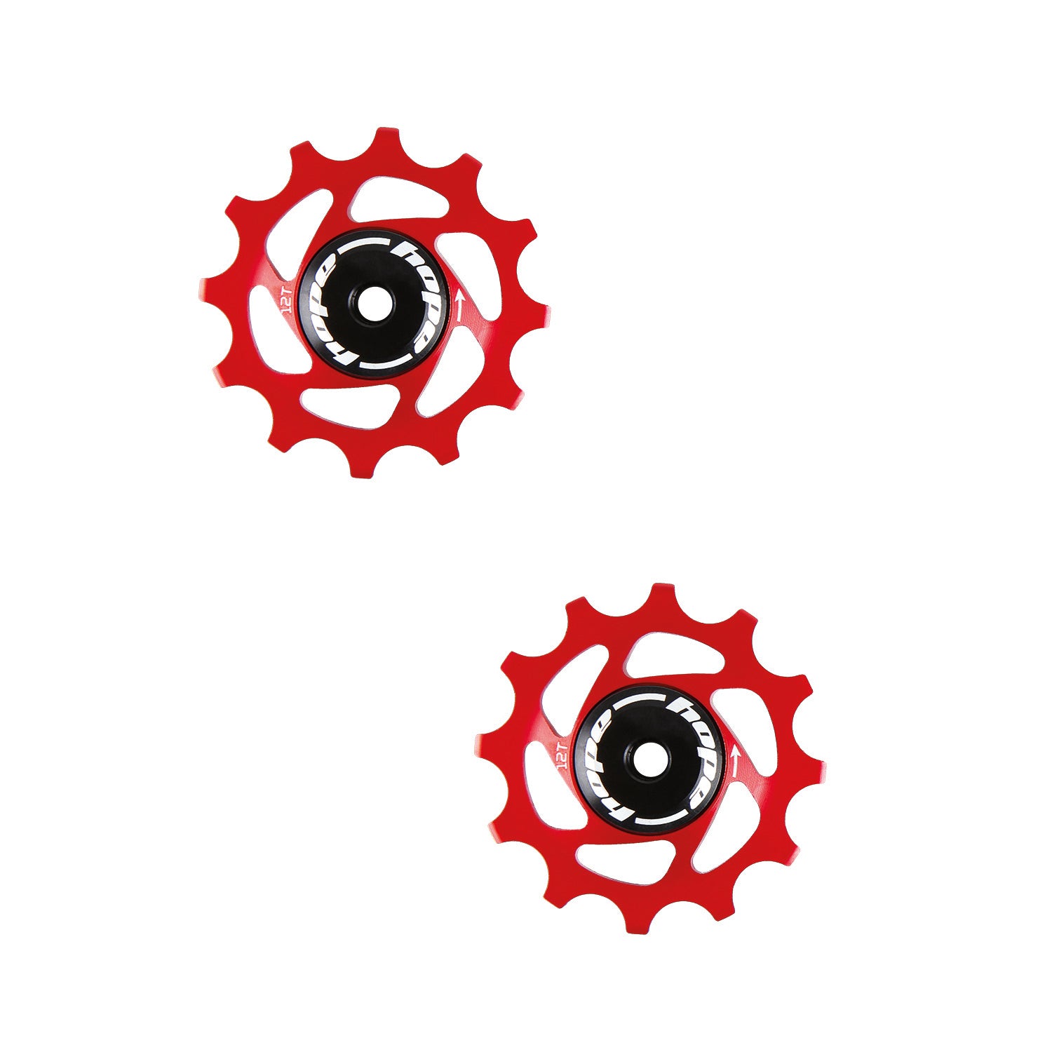 Hope 12 Tooth Jockey Wheels Red