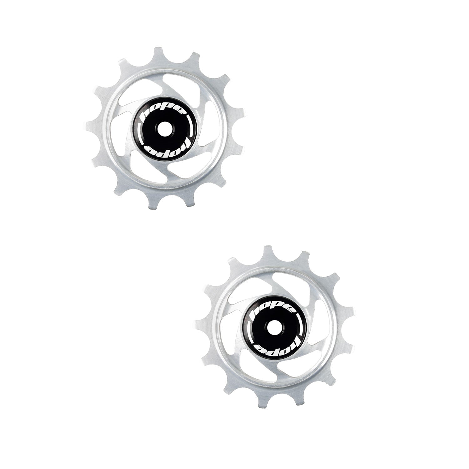 Hope 13 Tooth Jockey Wheels silver