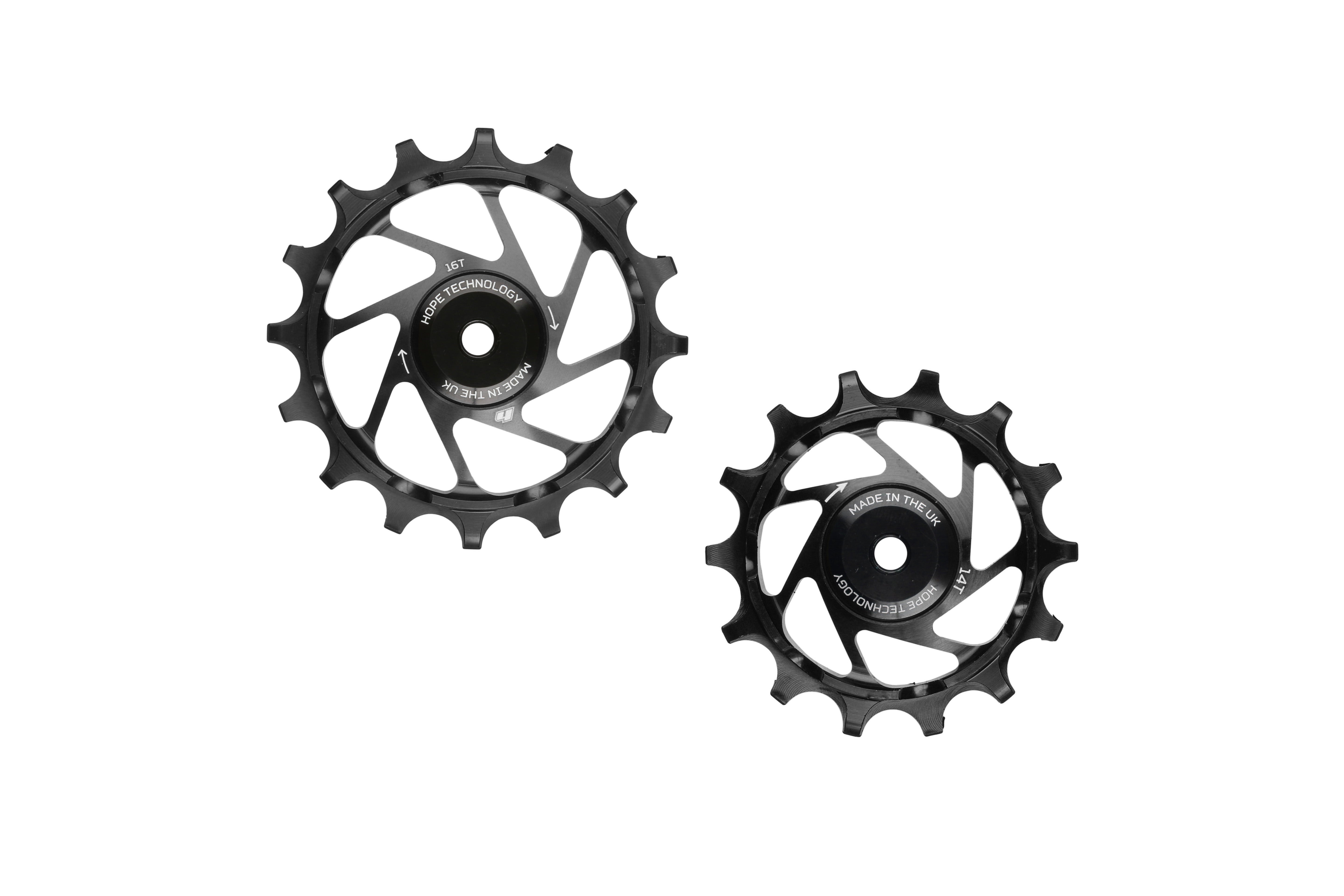 Hope 16/14T Jockey Wheels Pair Black