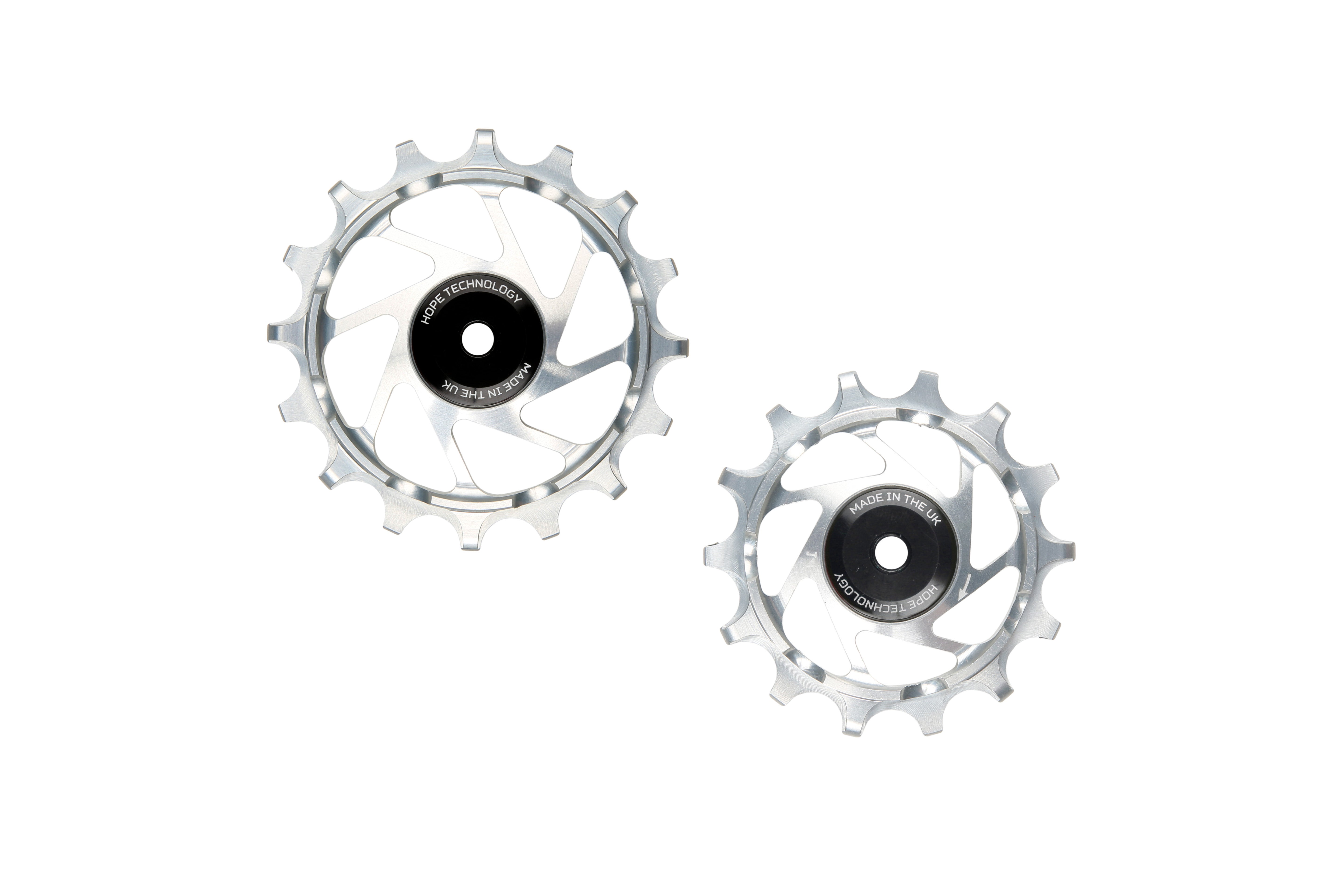 Hope 16/14T Jockey Wheels Pair Silver