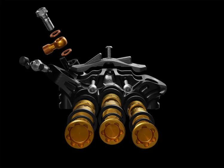 Hope EVO V6Ti Mono Edition Caliper Exploded