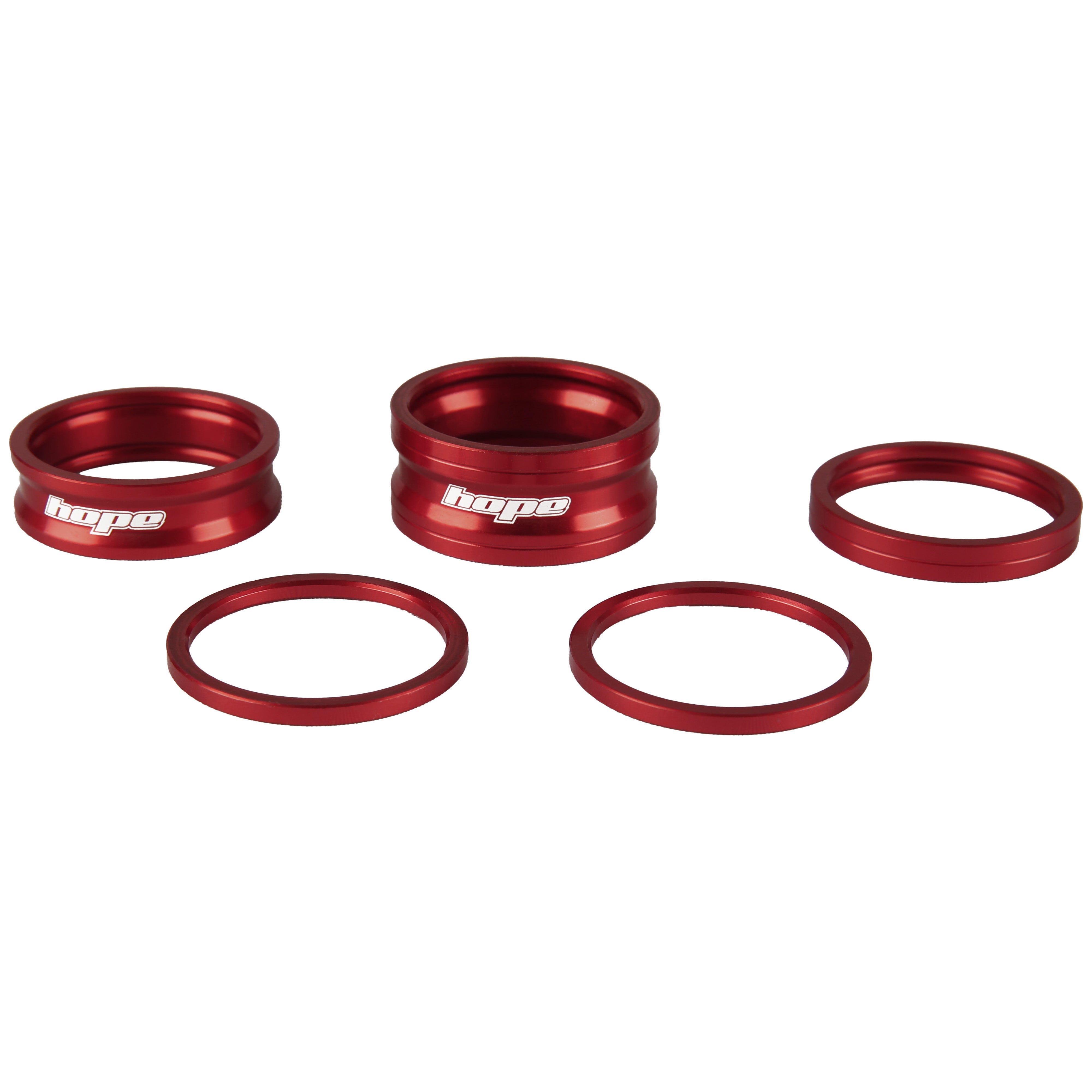 Hope Headset Spacers Red