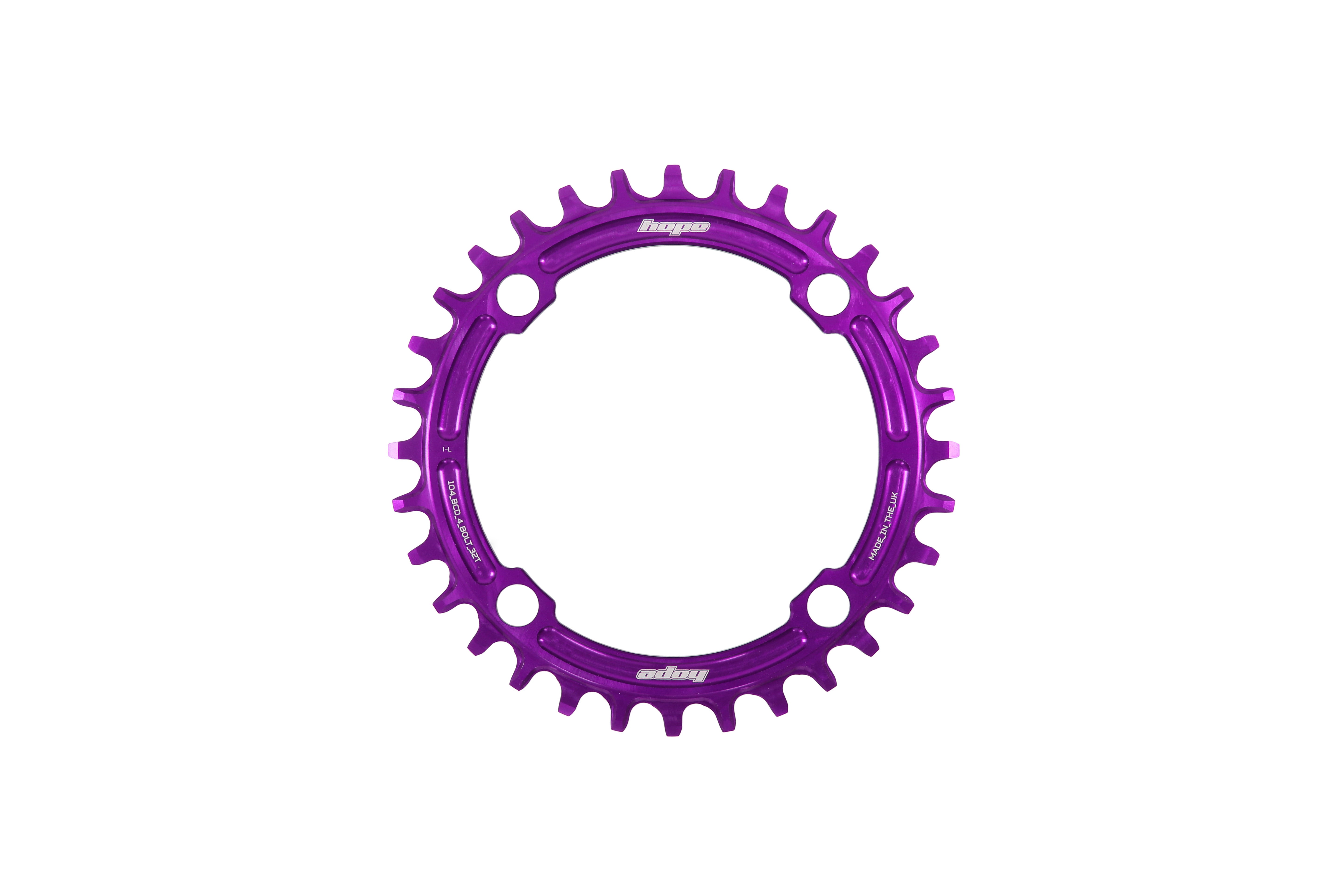 Hope r22 104 bcd chainring purple