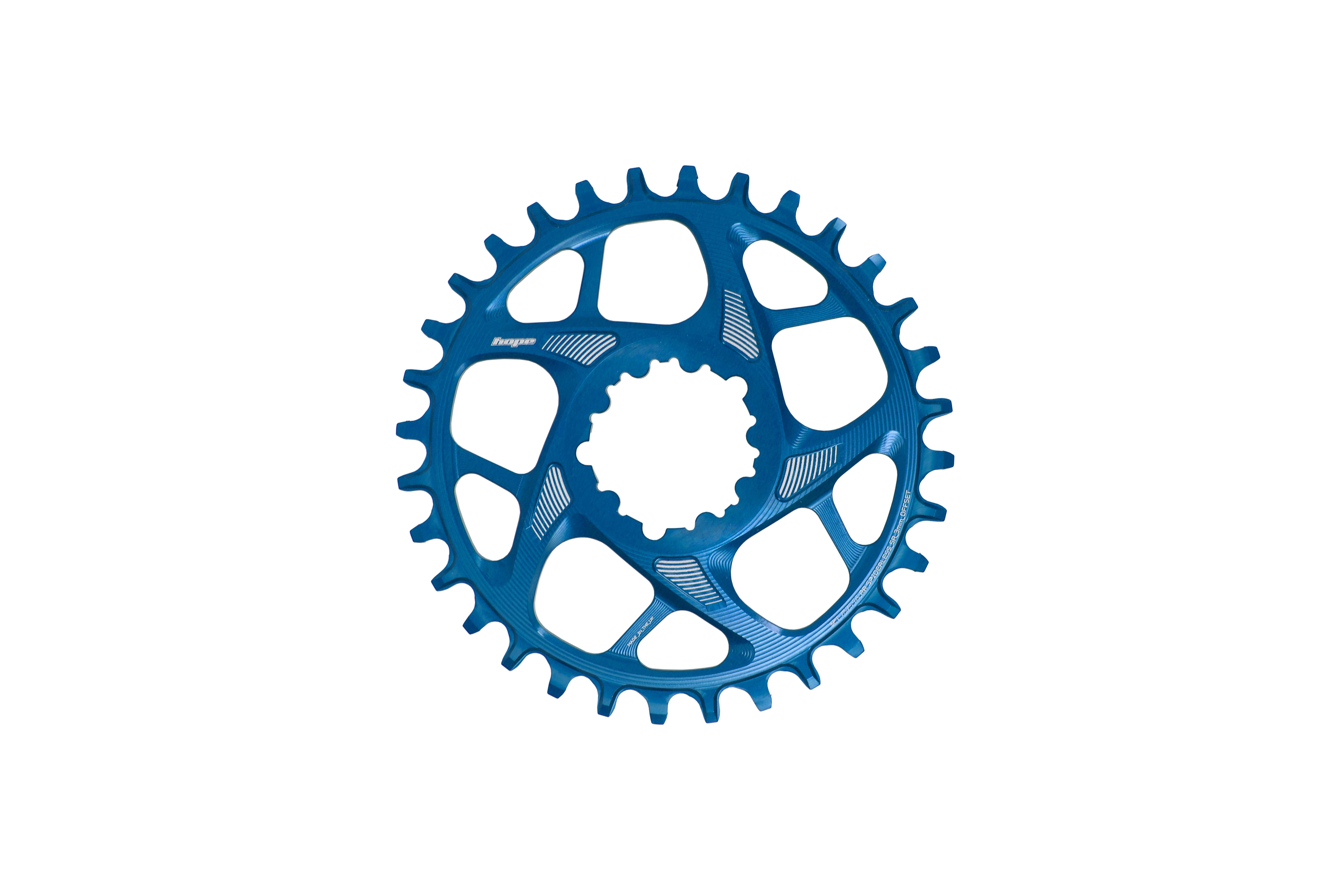 Hope R22 chainring Sram direct mount fitting blue