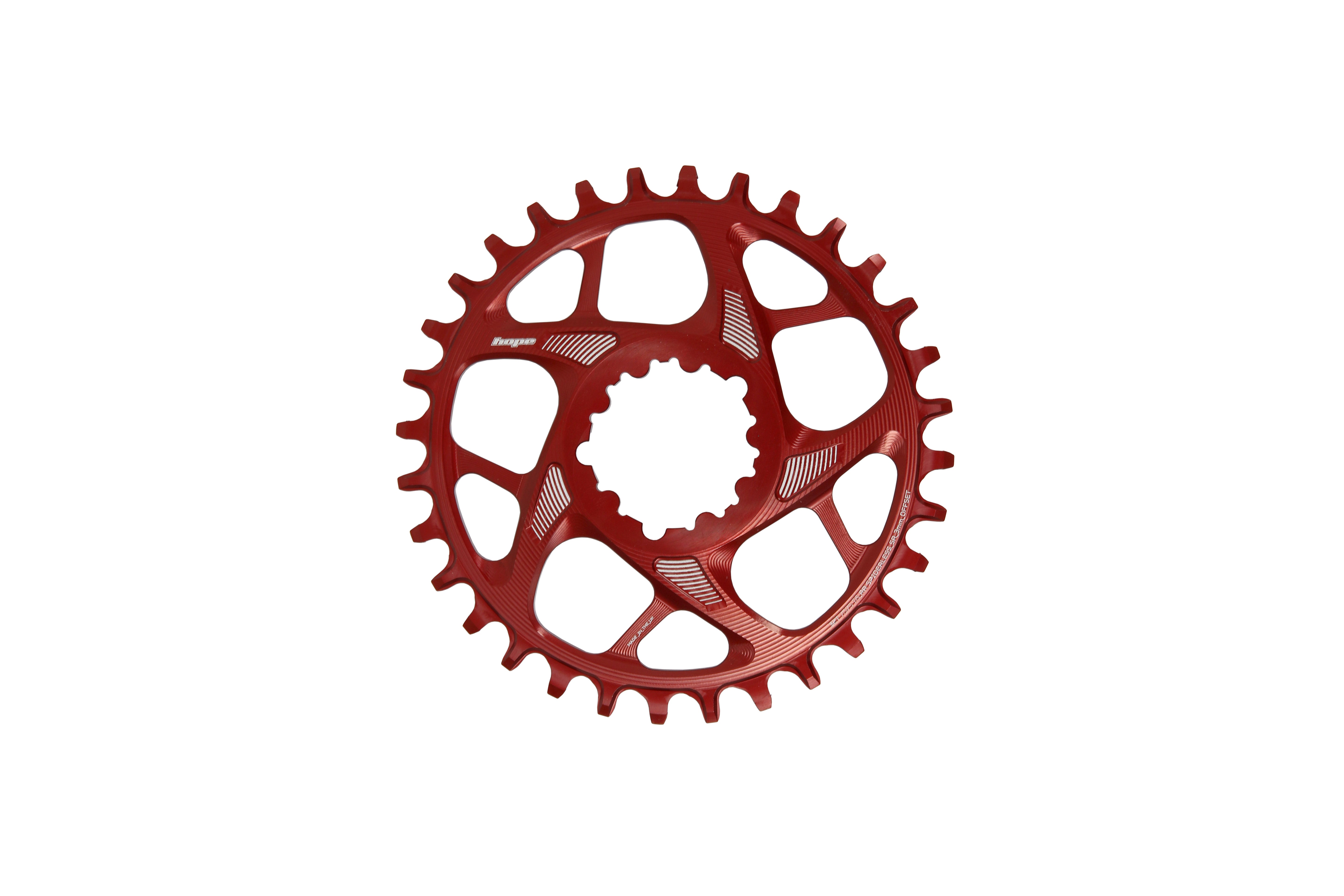 Hope R22 chainring Sram direct mount fitting red