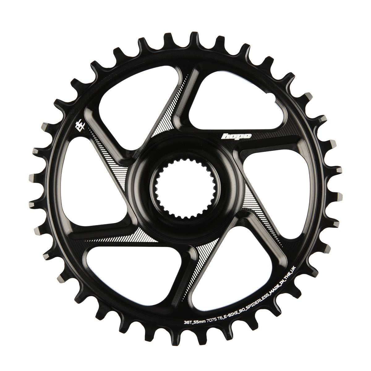 Hope R22 E-bike Bosch chainring black 52mm chainline