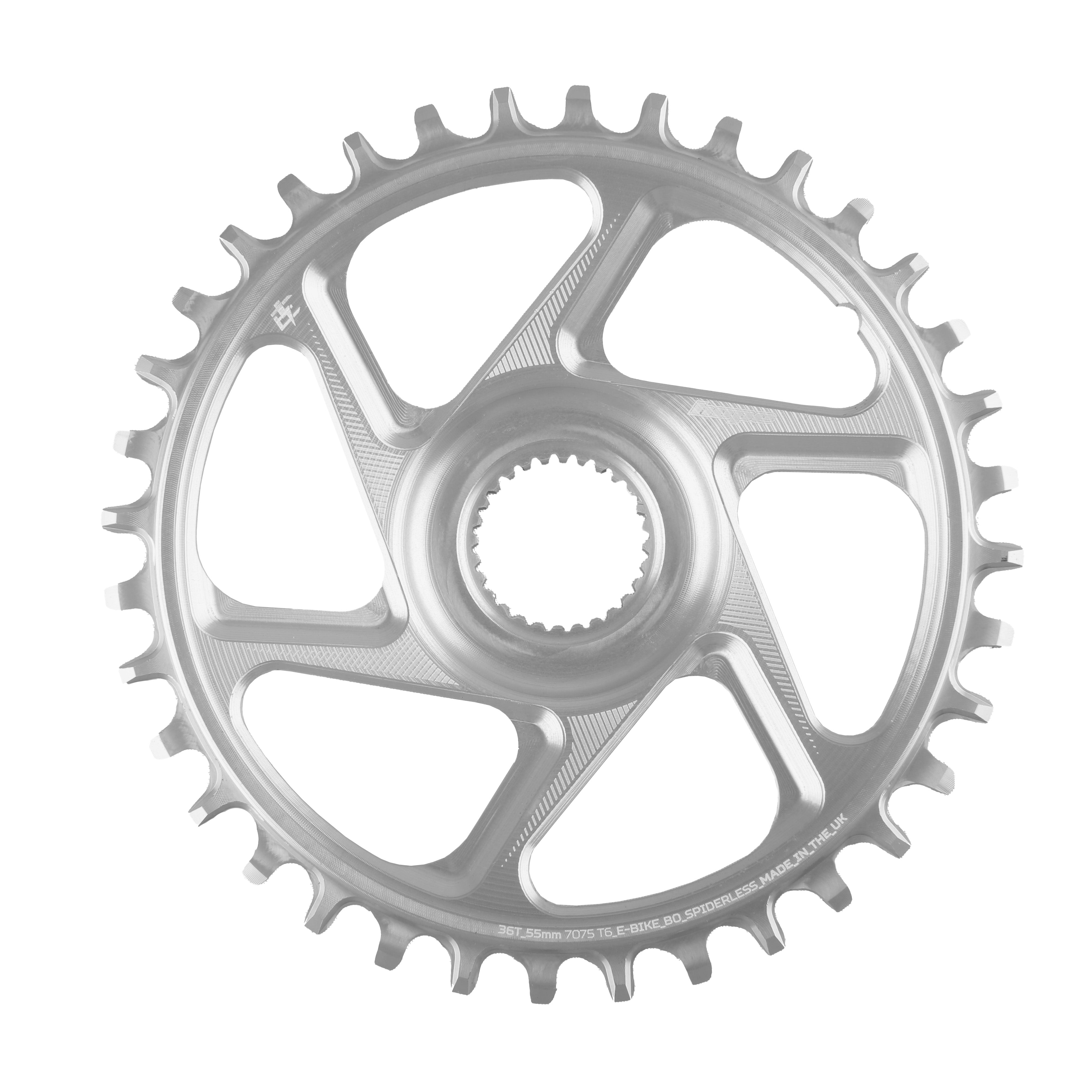 Hope R22 E-bike Bosch chainring silver 52mm chainring