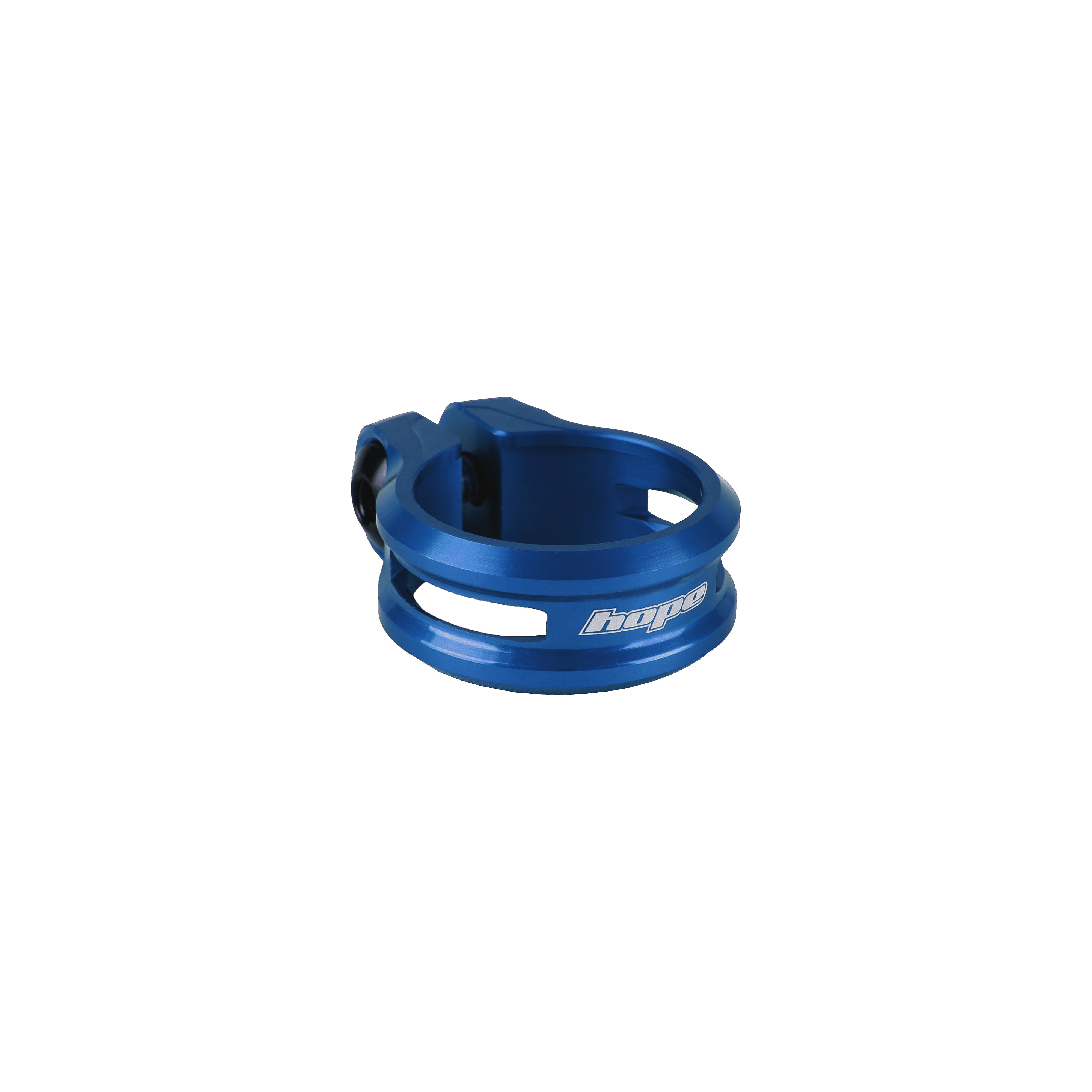 Hope seat post clamp blue