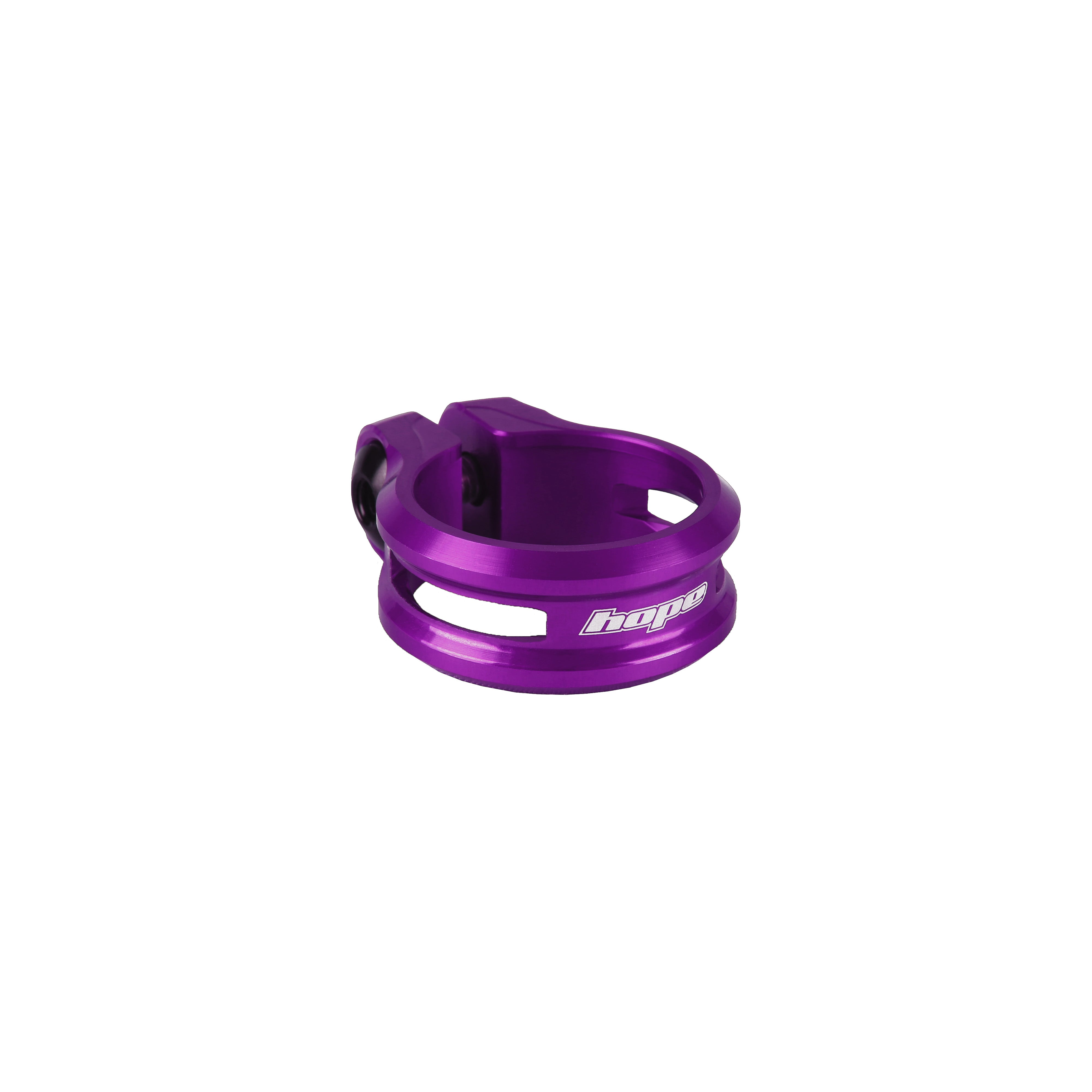 Hope seat post clamp purple