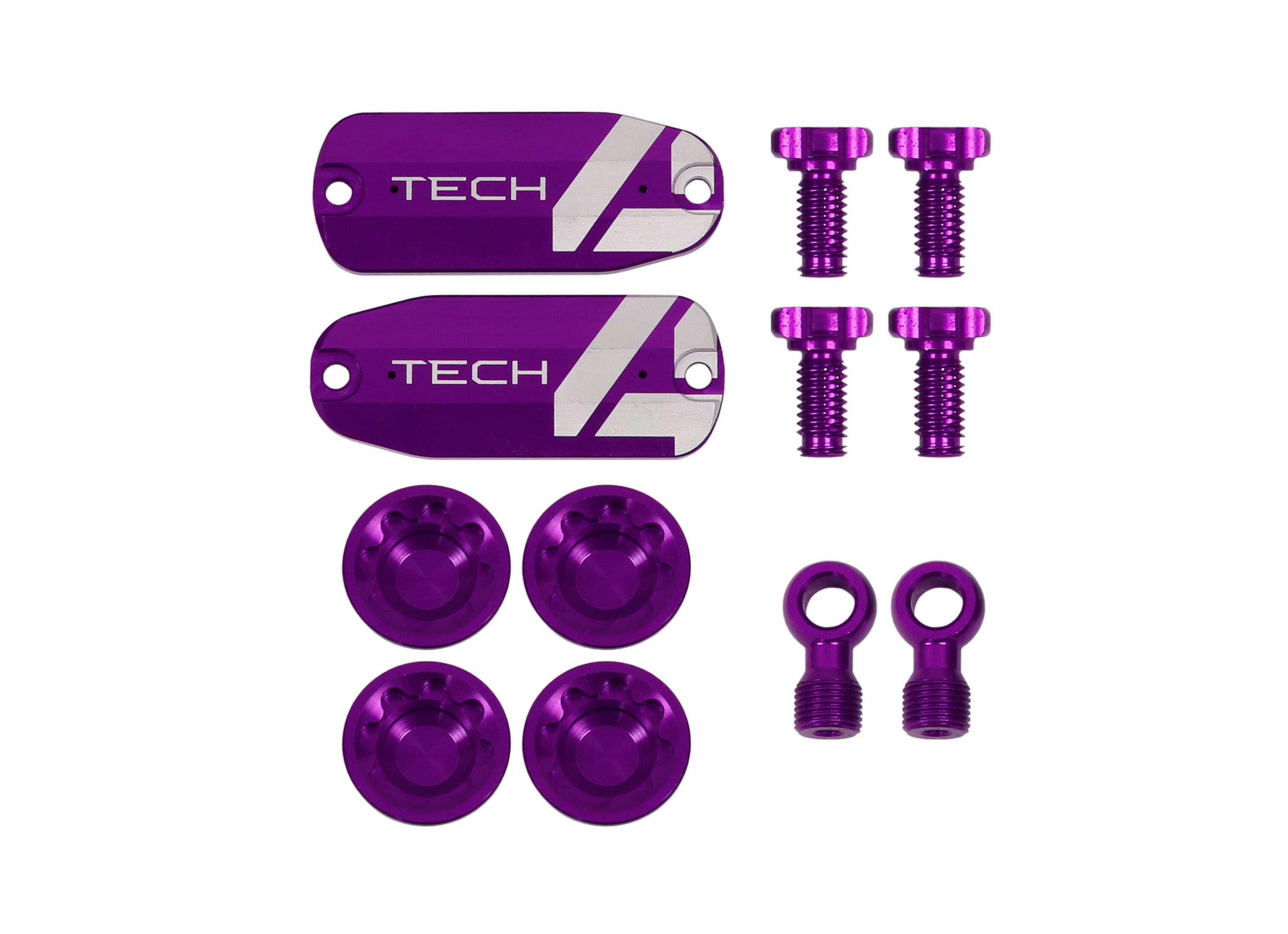 Hope tech 4 E4 coloured cap kit purple