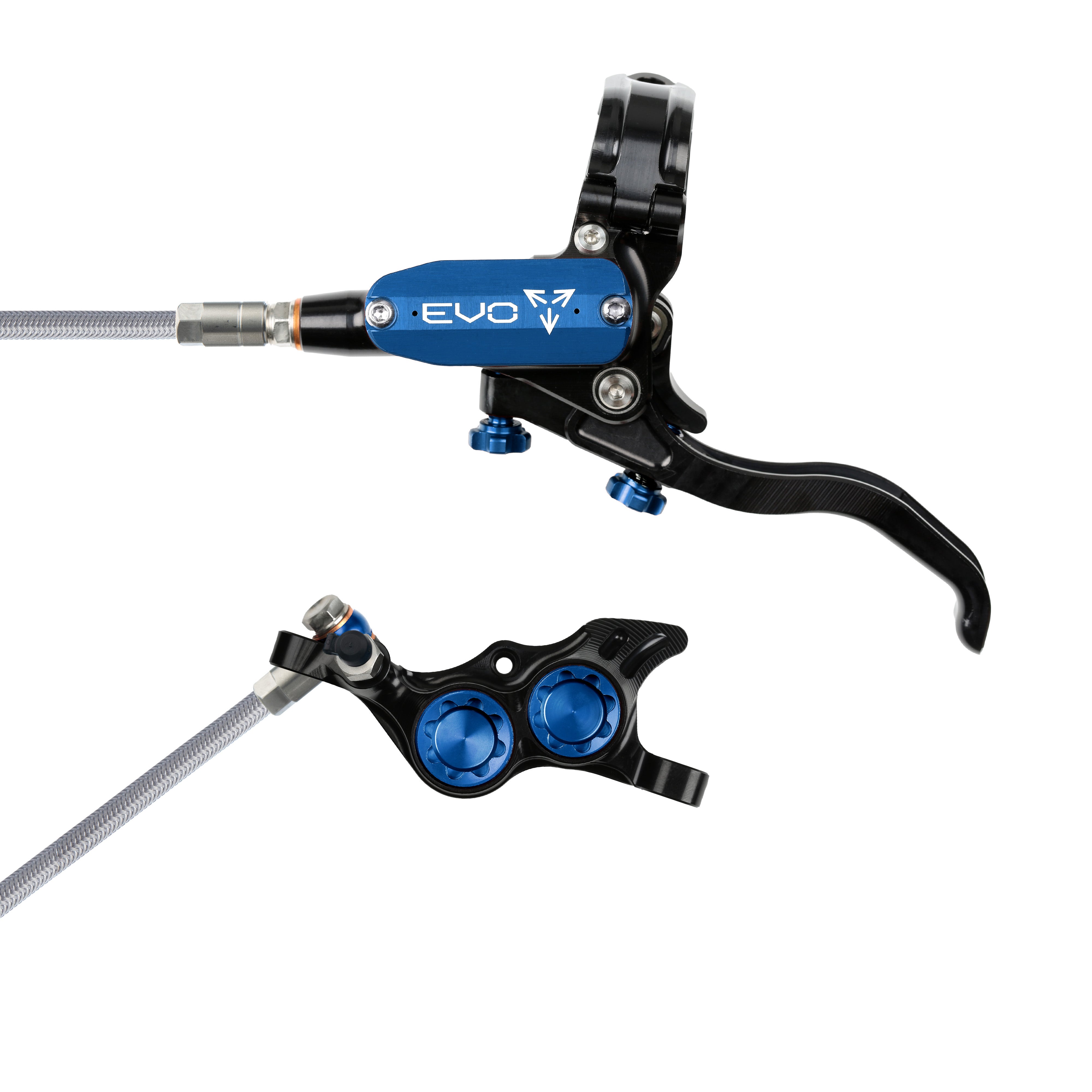 Hope Tech 4 Evo TR4 Black Blue Braided Hose 