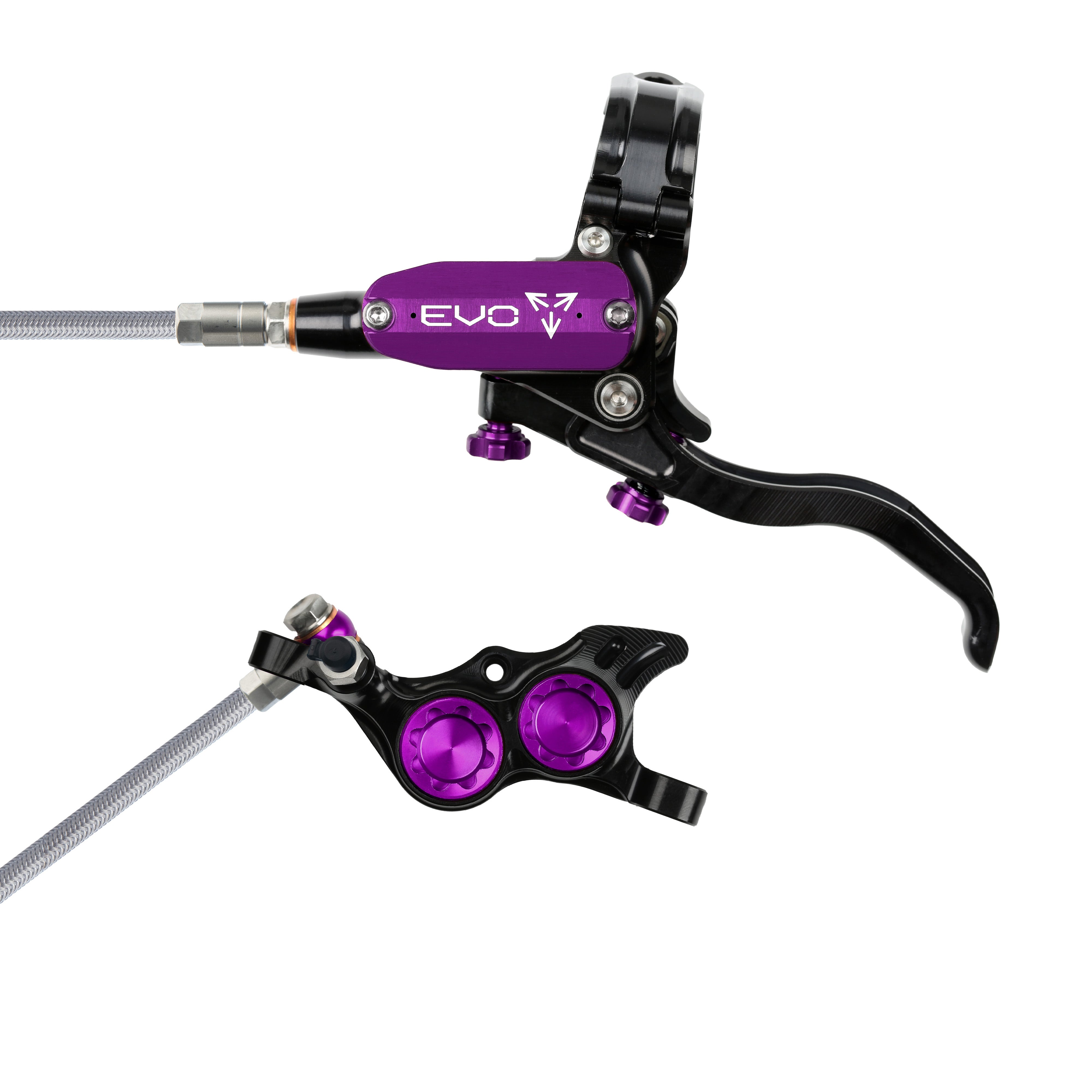 Hope Tech 4 Evo TR4 Black Purple Braided Hose