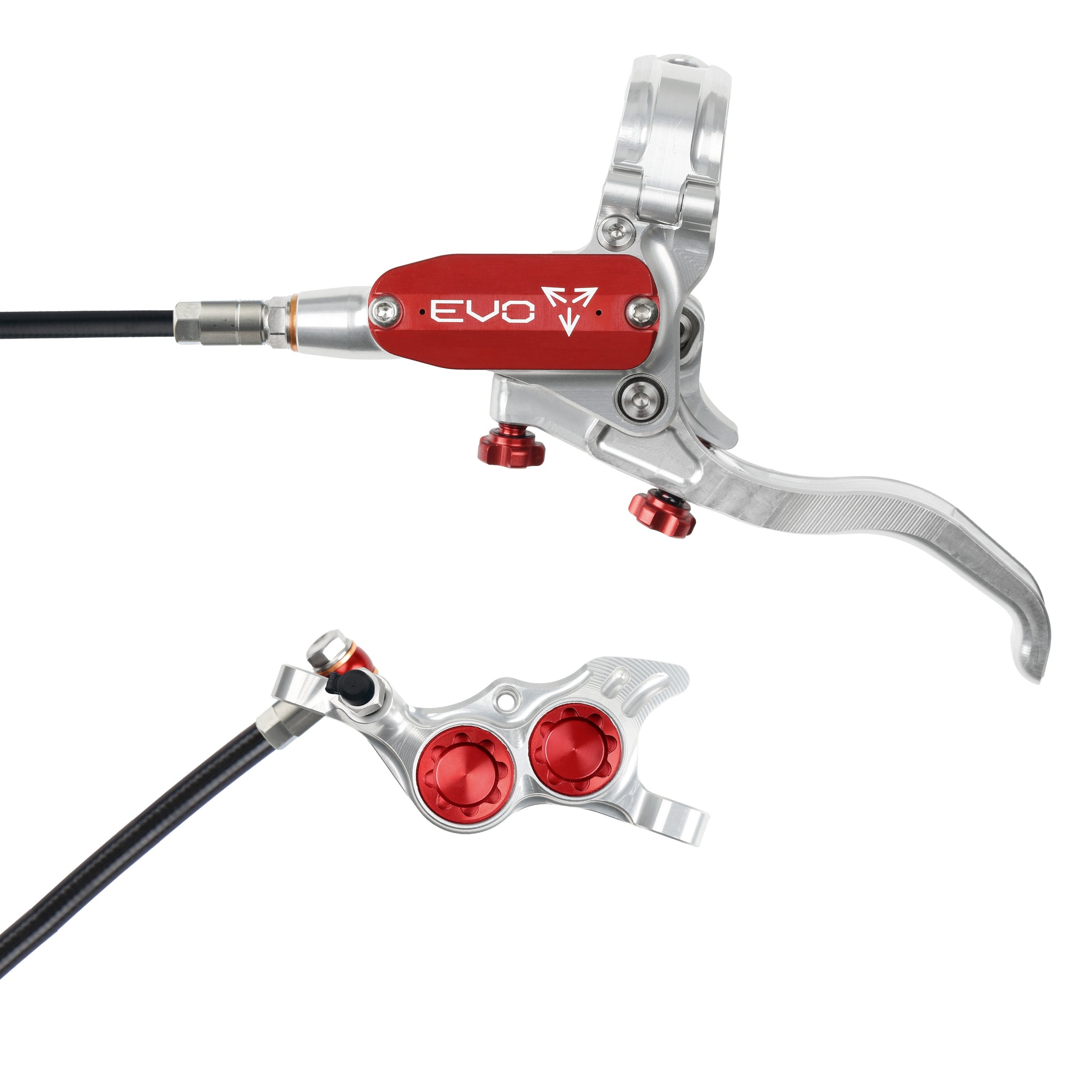 Hope Tech 4 Evo TR4 Silver Red