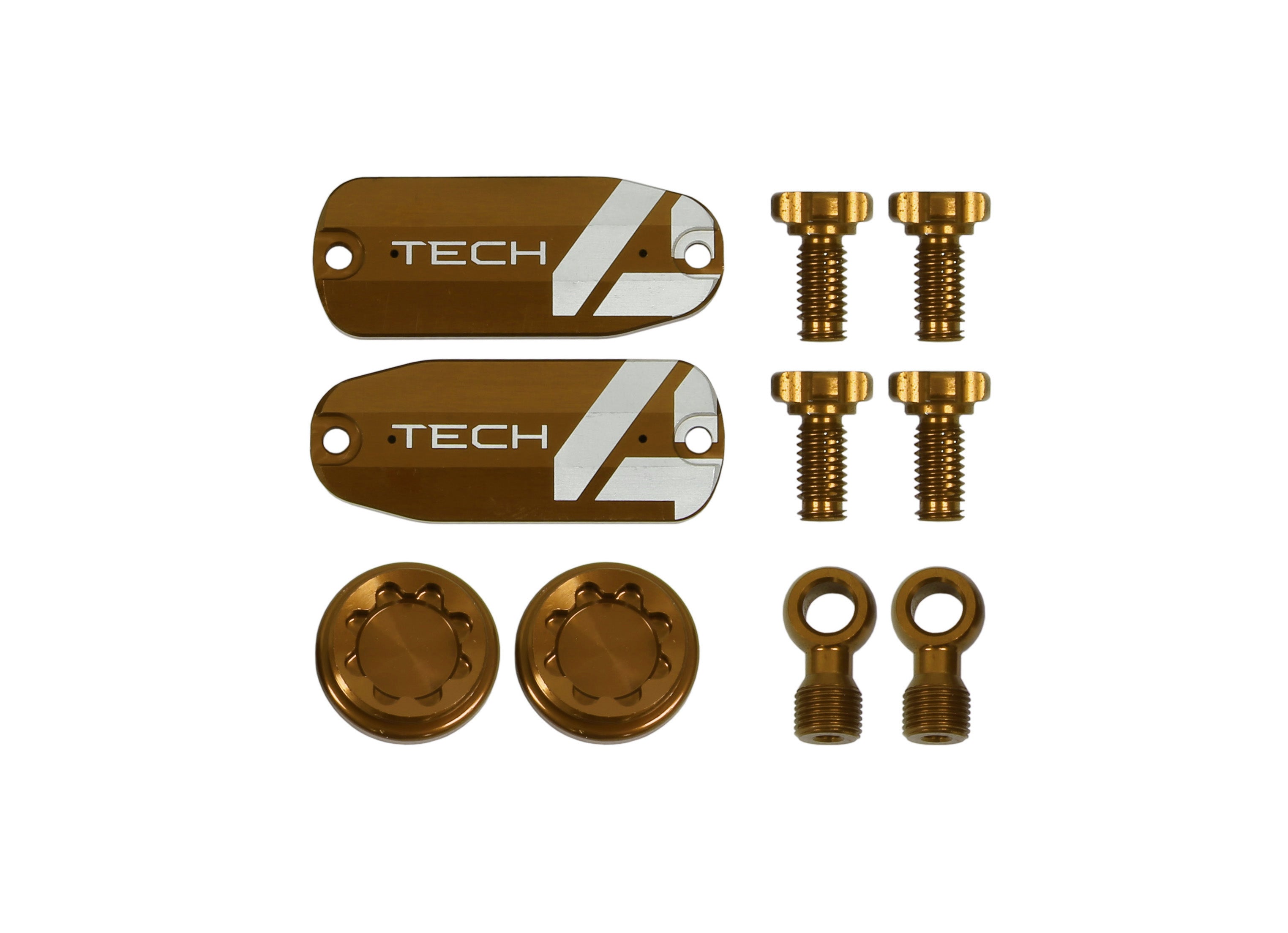 Hope tech 4 X2 colour customisation for brakes in bronze