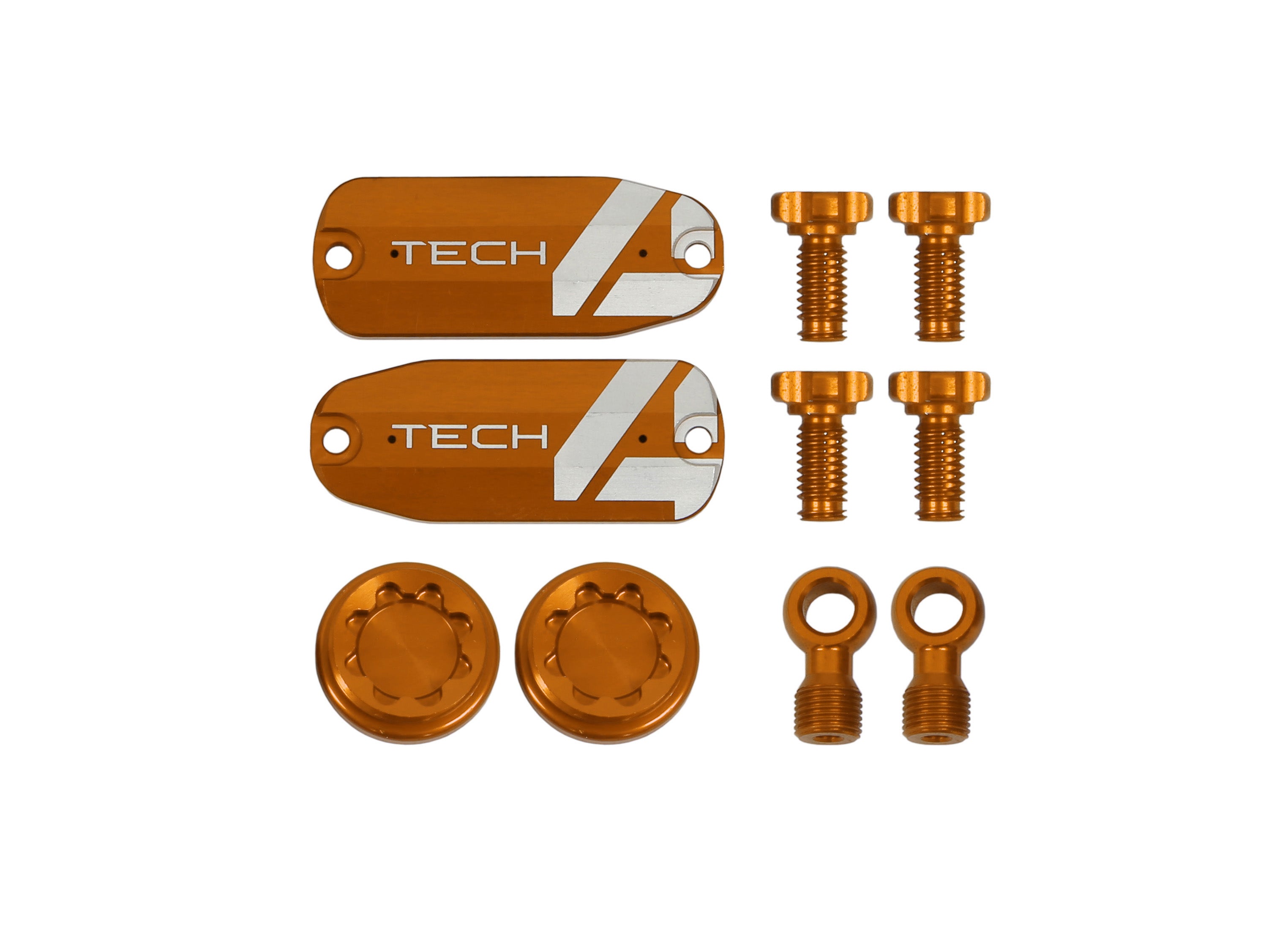 Hope tech 4 X2 colour customisation for brakes in orange