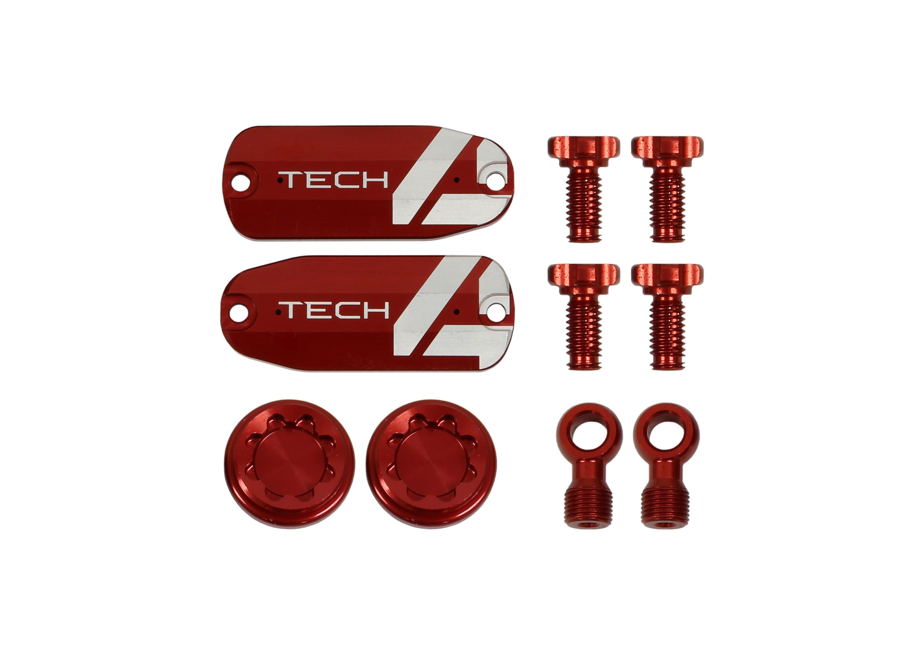 Hope tech 4 X2 colour customisation for brakes in red