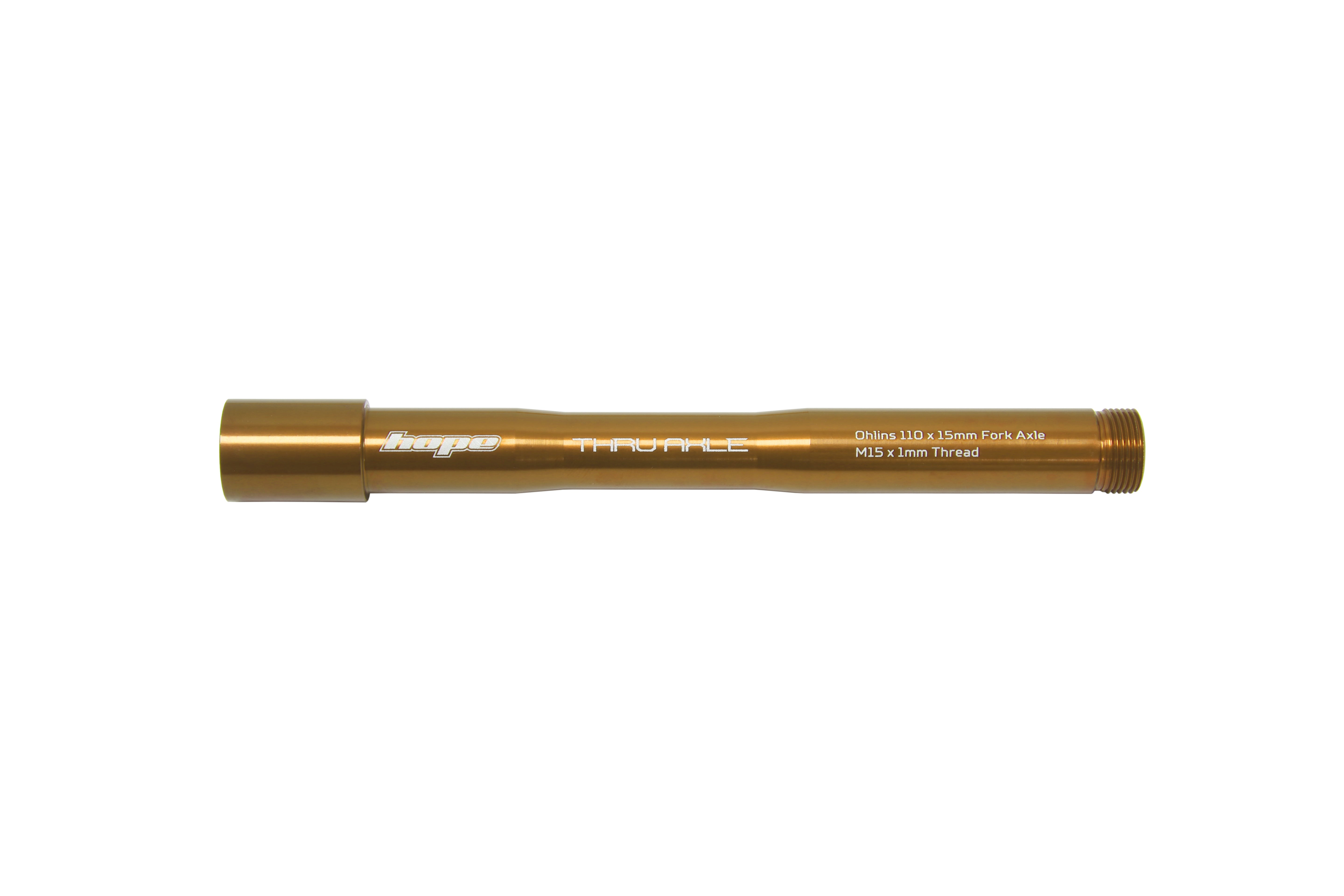 Hope thru axle for ohlins forks in bronze