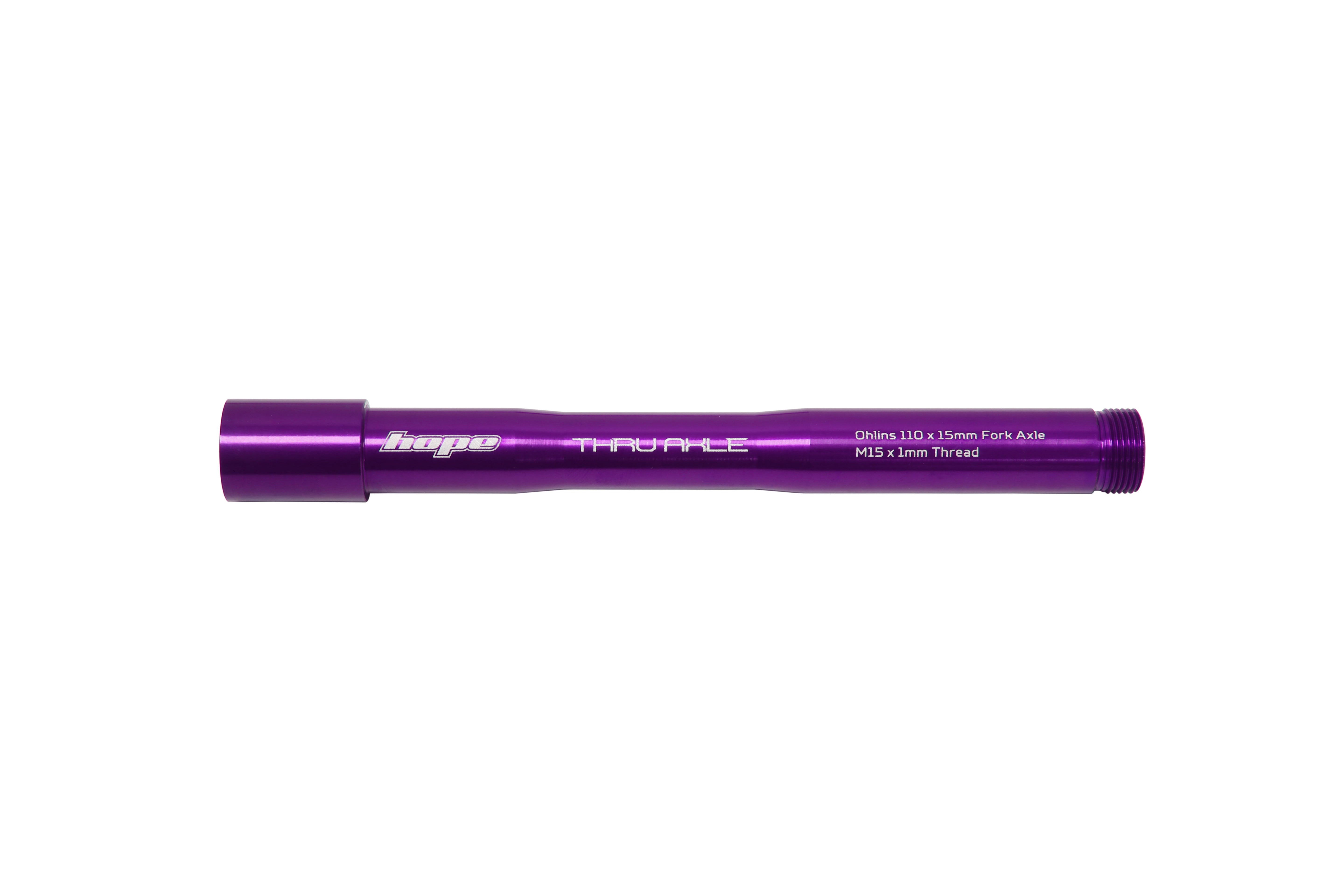 Hope thru axle for ohlins forks in purple