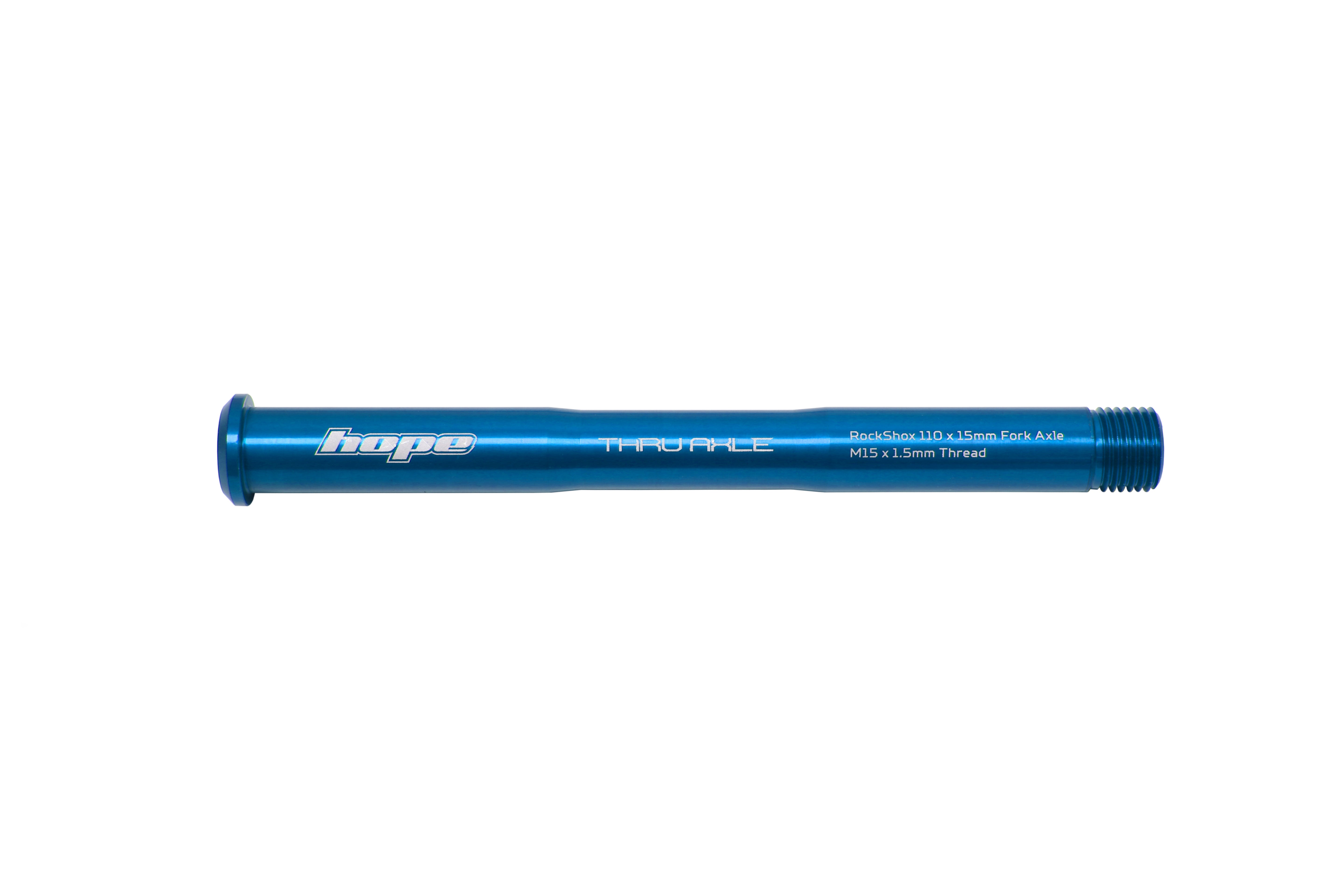 Hope thru axle for rockshox forks in blue