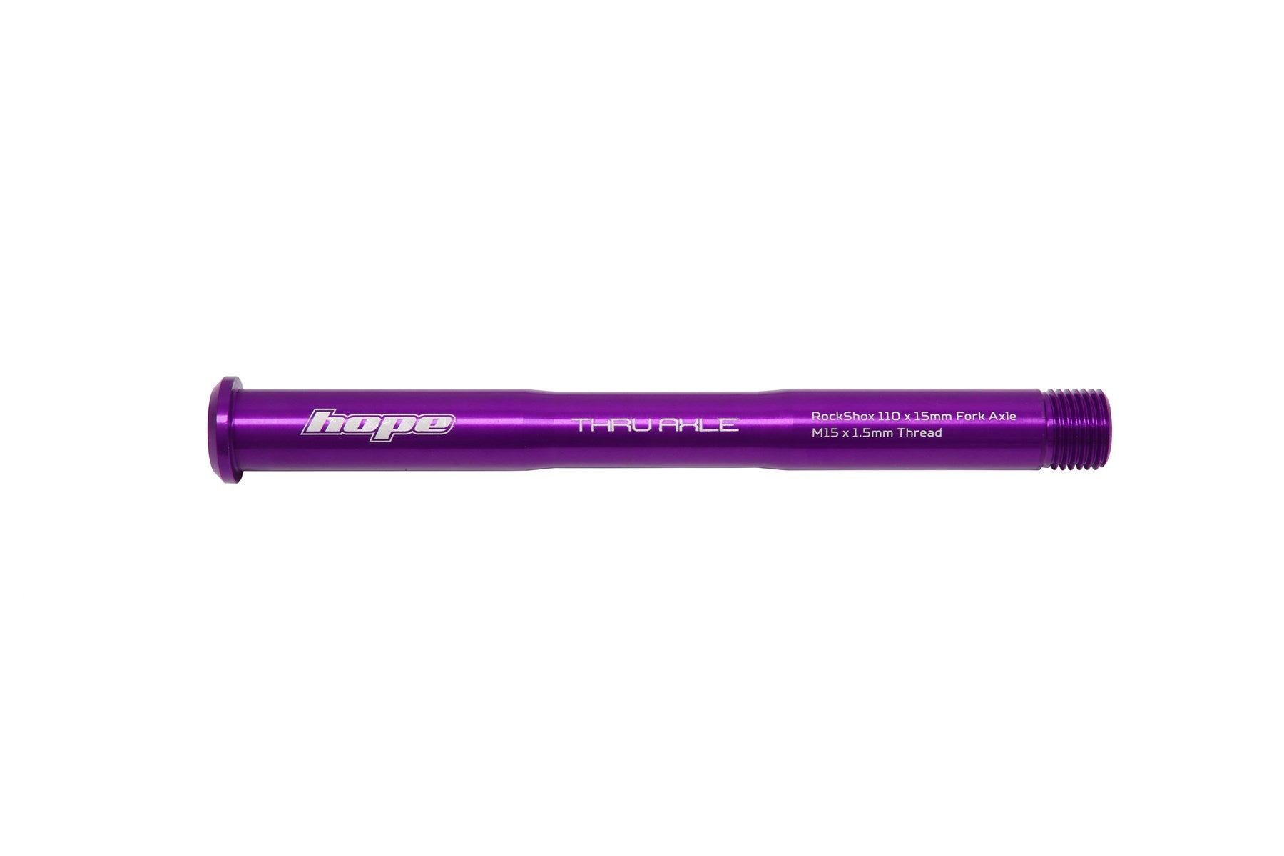 Hope thru axle for rockshox forks in purple