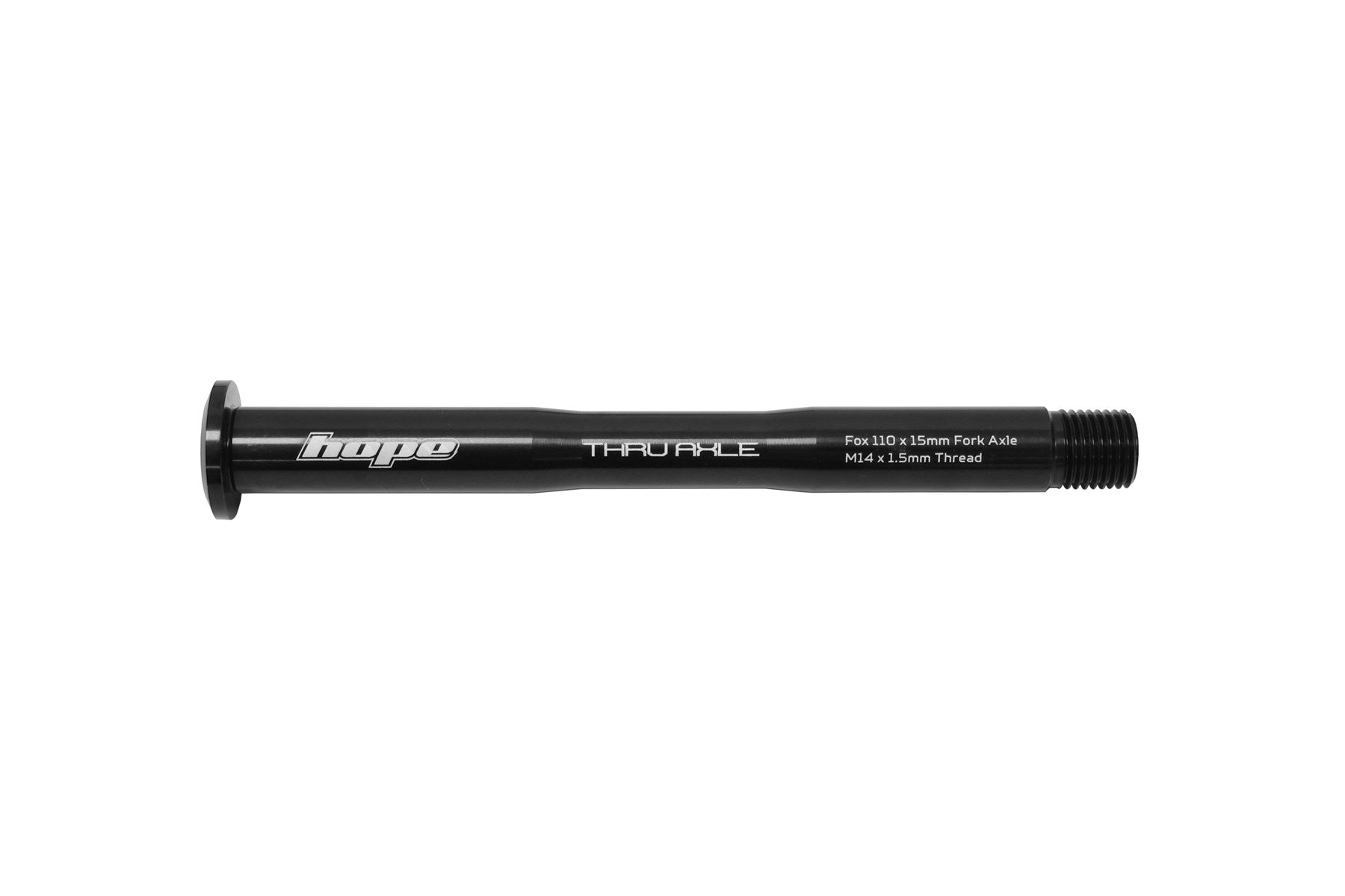 Hope thru axle for fox forks in black