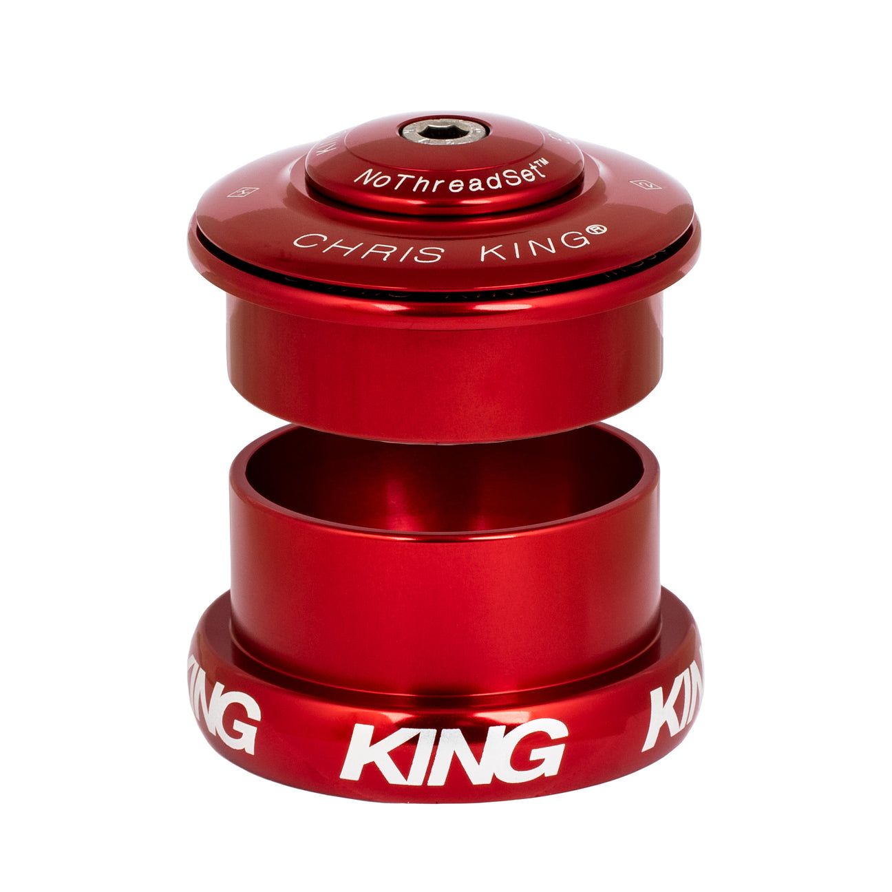 Chris King Inset 5 headset in red