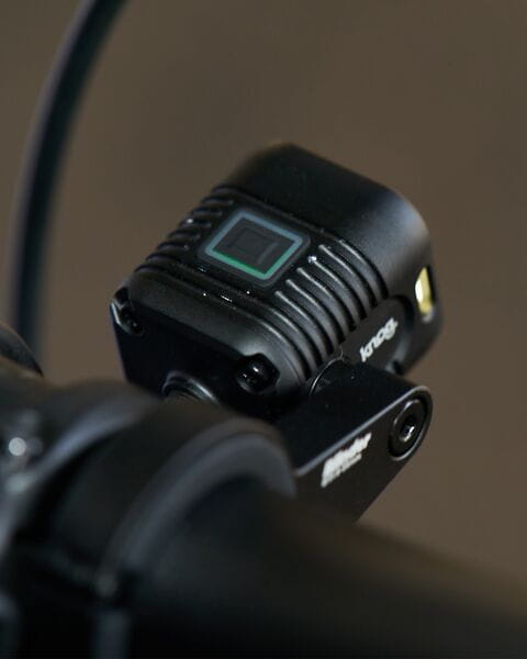 Knog Blinder E 900 Front E-Bike Light On A Bike