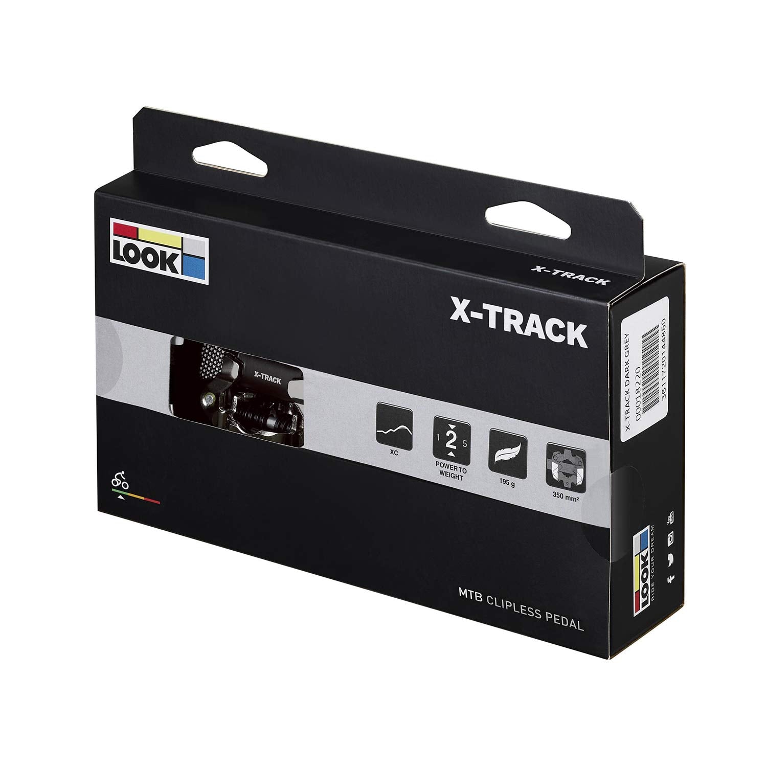 LOOK X-Track MTB Dark Grey Pedals Box