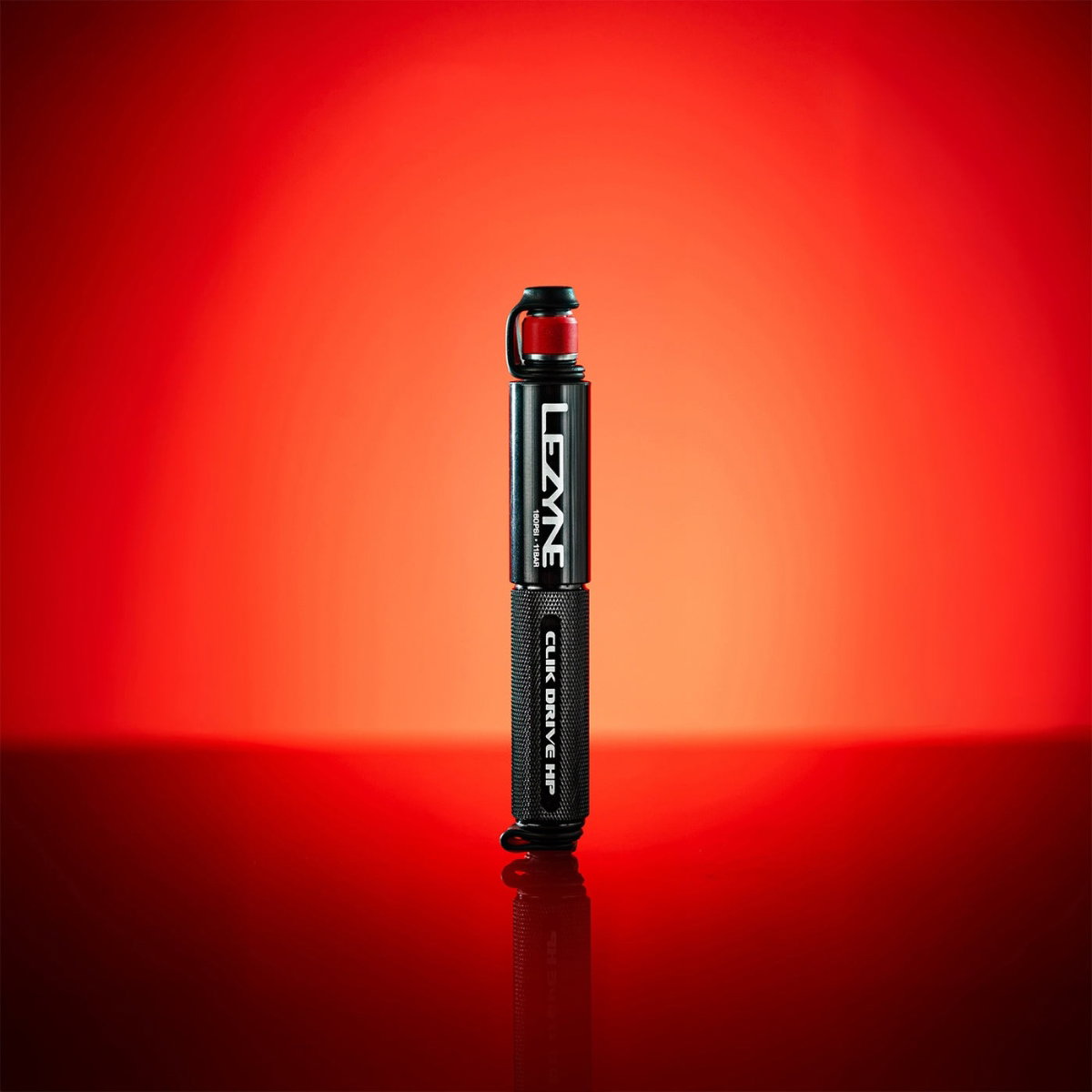 Lezyne CLIK™ Drive HP Pump Red Background