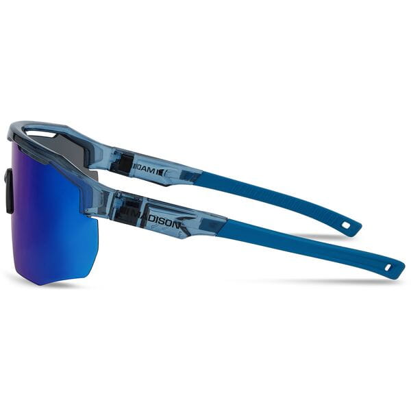Madison Cipher Crystal Gloss Blue Sunglasses 3 Lens Pack Side