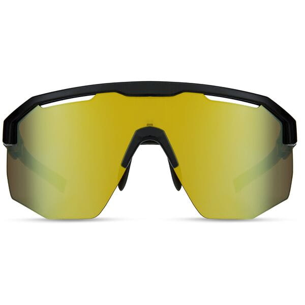 Madison Cipher Gloss Black Sunglasses 3 Lens Pack Arms Open