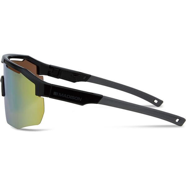 Madison Cipher Gloss Black Sunglasses 3 Lens Pack Side
