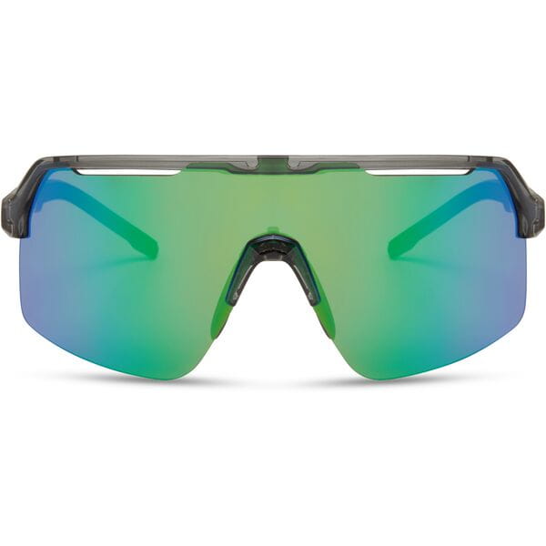 Madison Crypto Air Crystal Smoke Sunglasses Green Mirror Lens Front