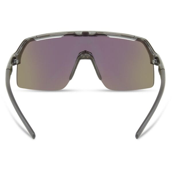 Madison Crypto Air Crystal Smoke Sunglasses Green Mirror Lens Rear