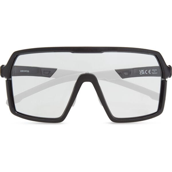 Madison Crypto Gloss Black Sunglasses Clear Lens Arms Closed
