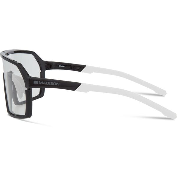 Madison Crypto Gloss Black Sunglasses Clear Lens Side