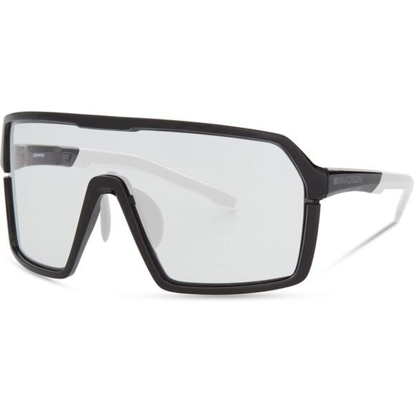Madison Crypto Gloss Black Sunglasses Clear Lens 