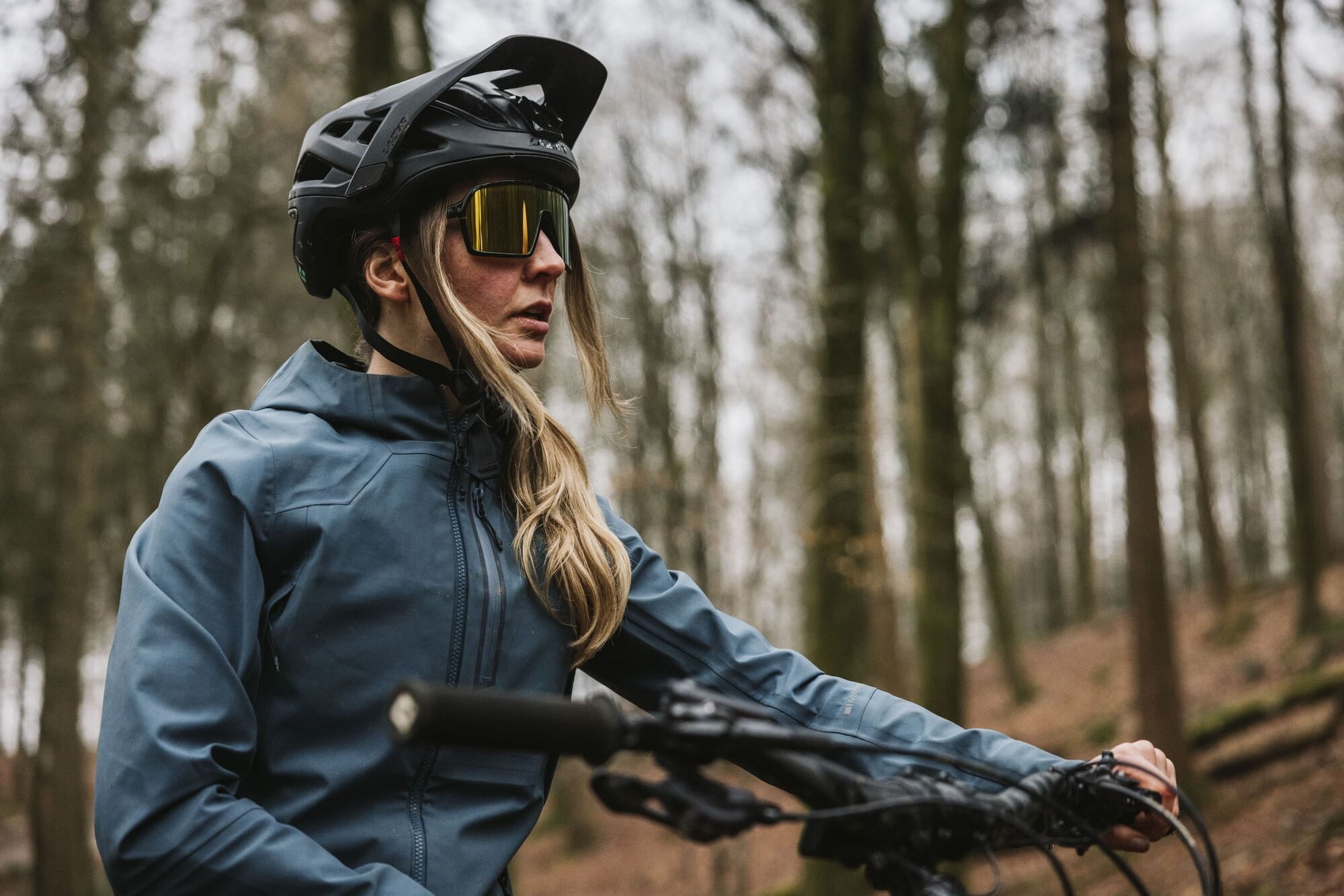 Madison Crypto Matt Black Sunglasses On Rider