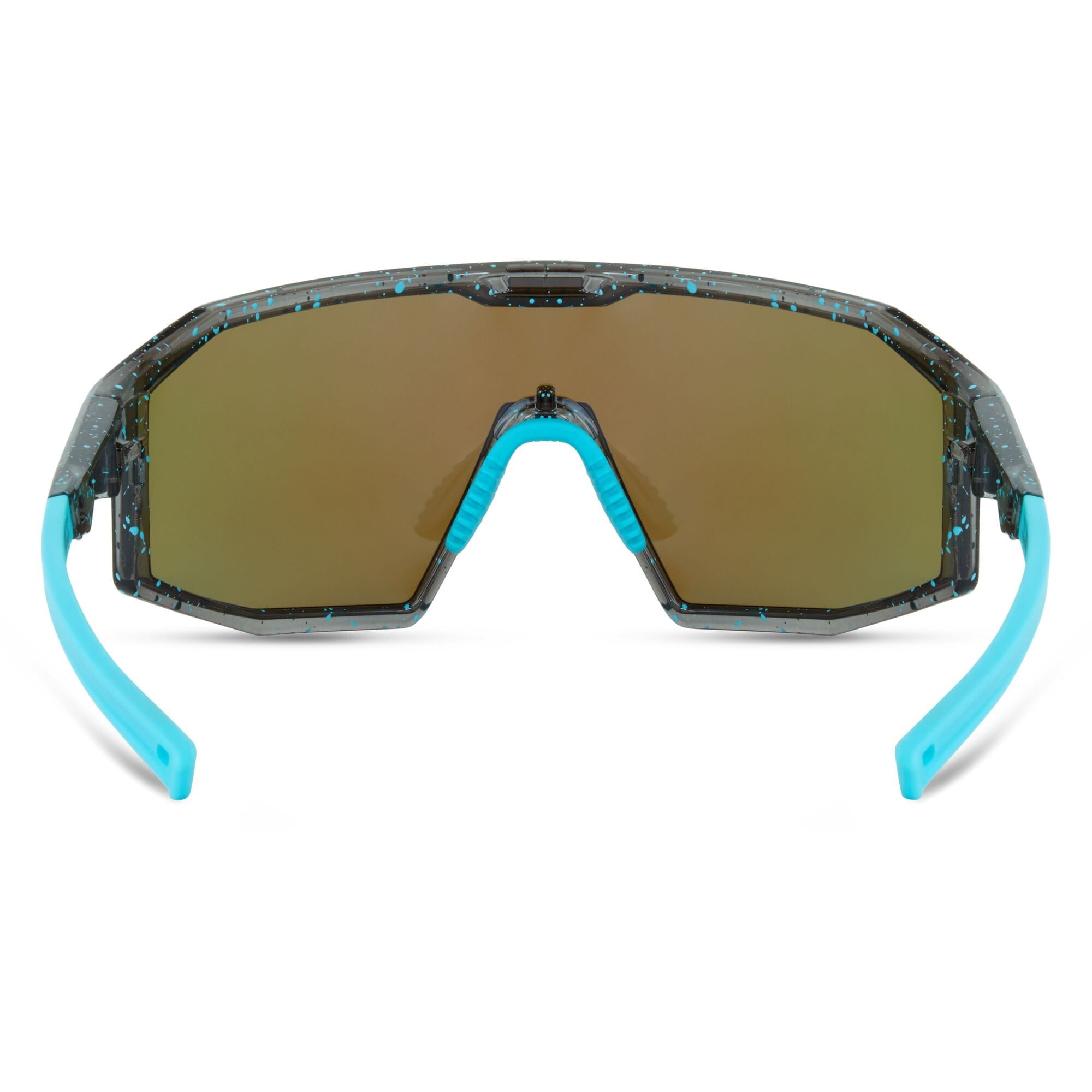 Madison Enigma Blue Black Splatter Sunglasses 3 Lens Pack Rear